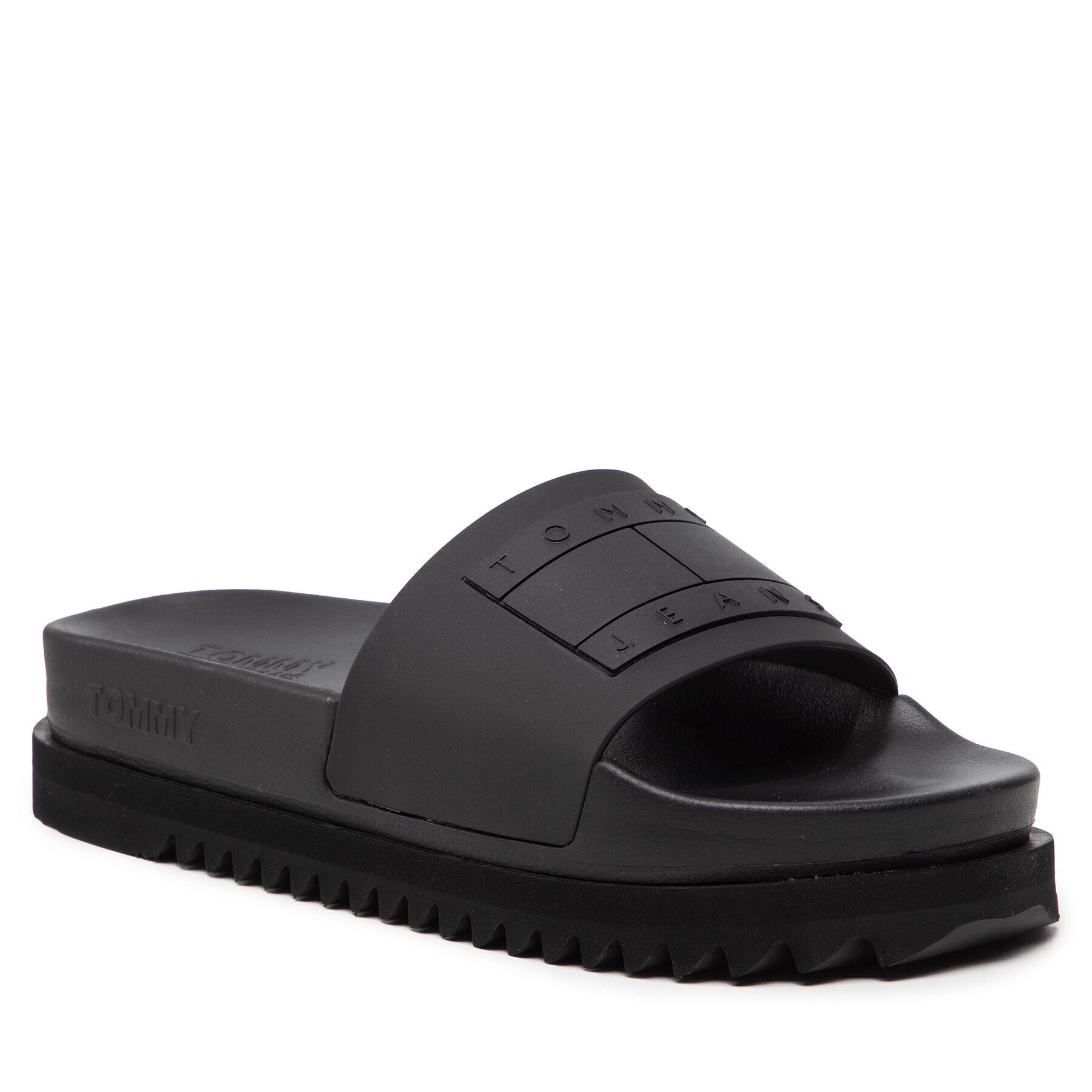 Tommy Jeans Чехли Flatform Pool Slide EN0EN01820 Черен - Pepit.bg