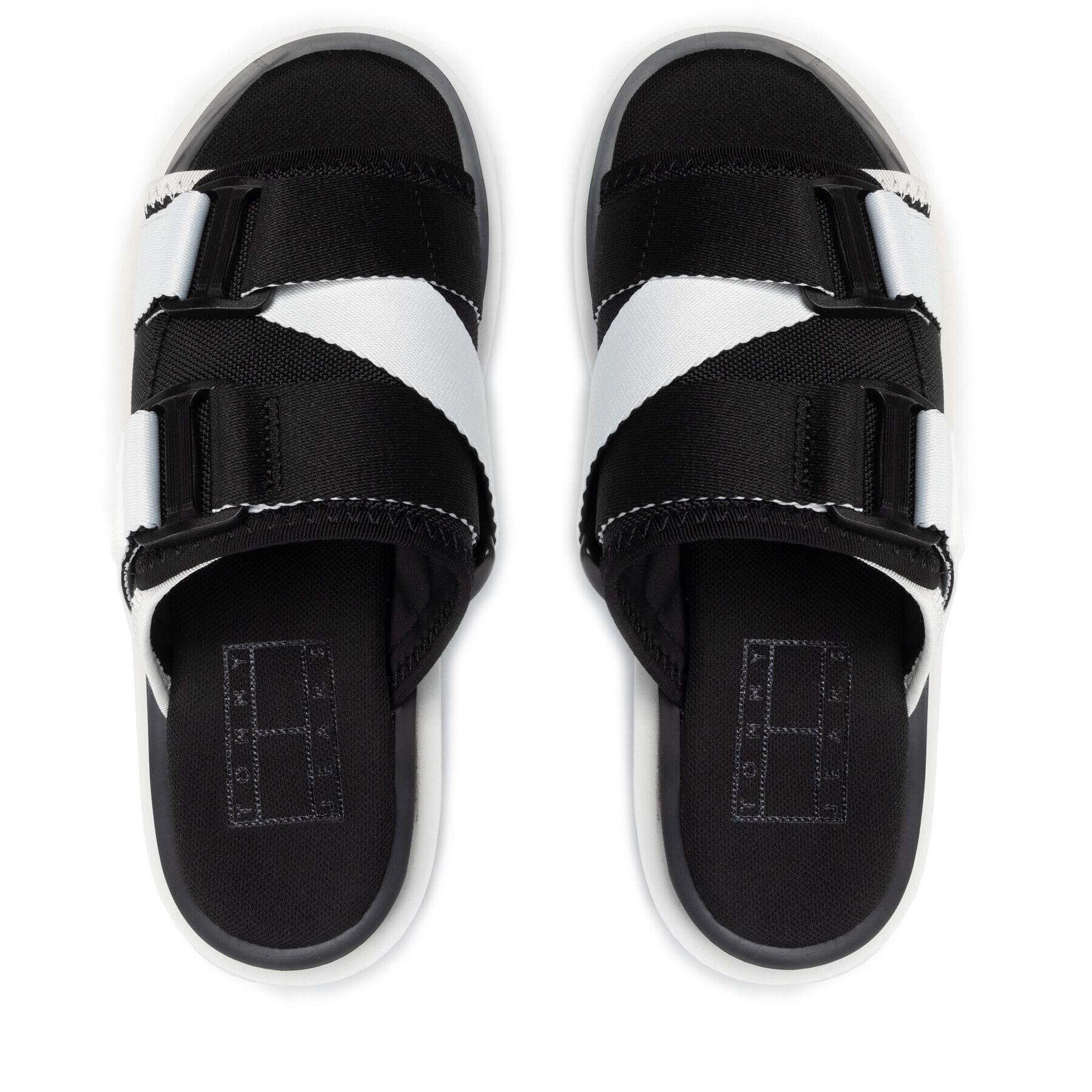 Tommy Jeans Чехли Flatform Webbing Sandal EN0EN01802 Черен - Pepit.bg