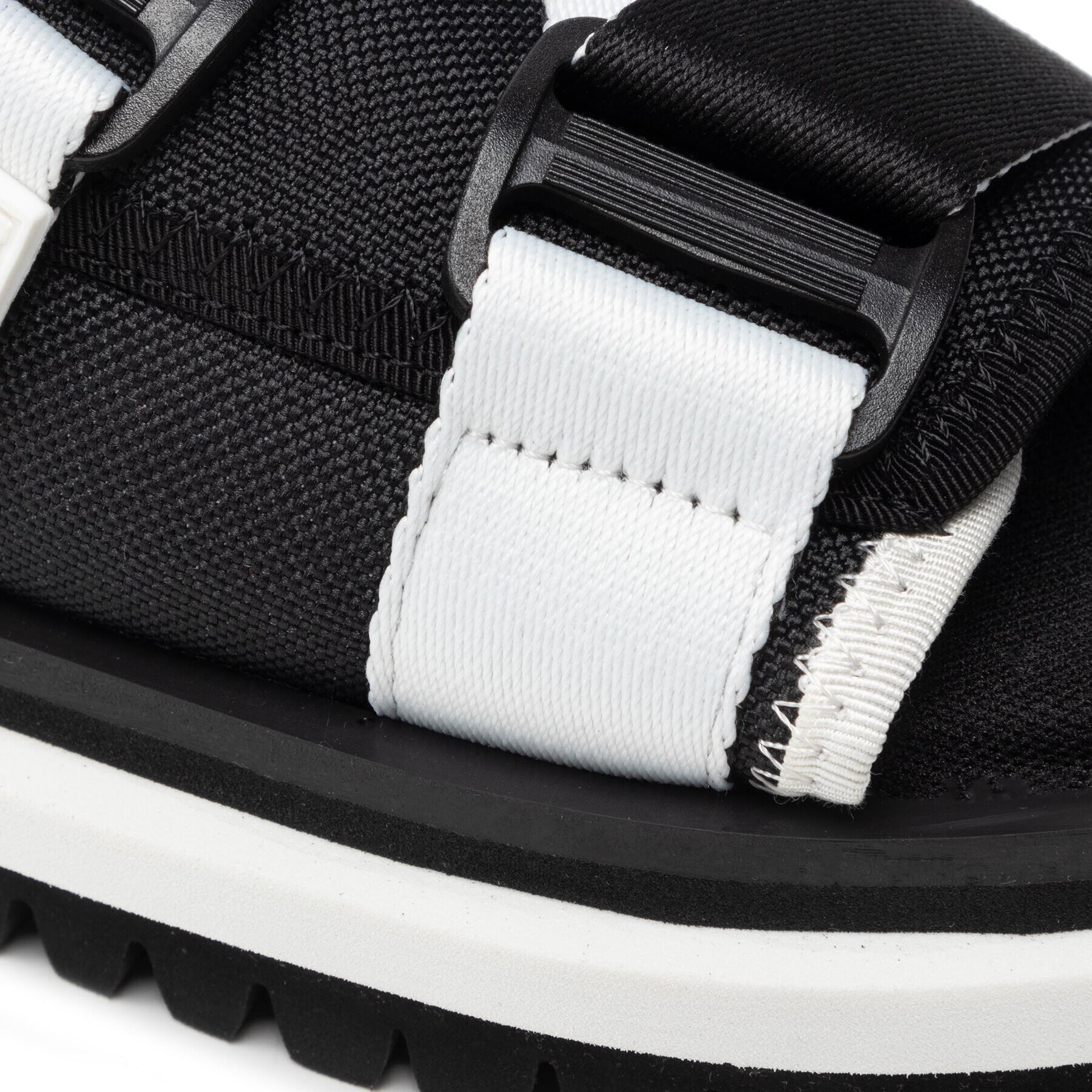 Tommy Jeans Чехли Flatform Webbing Sandal EN0EN01802 Черен - Pepit.bg