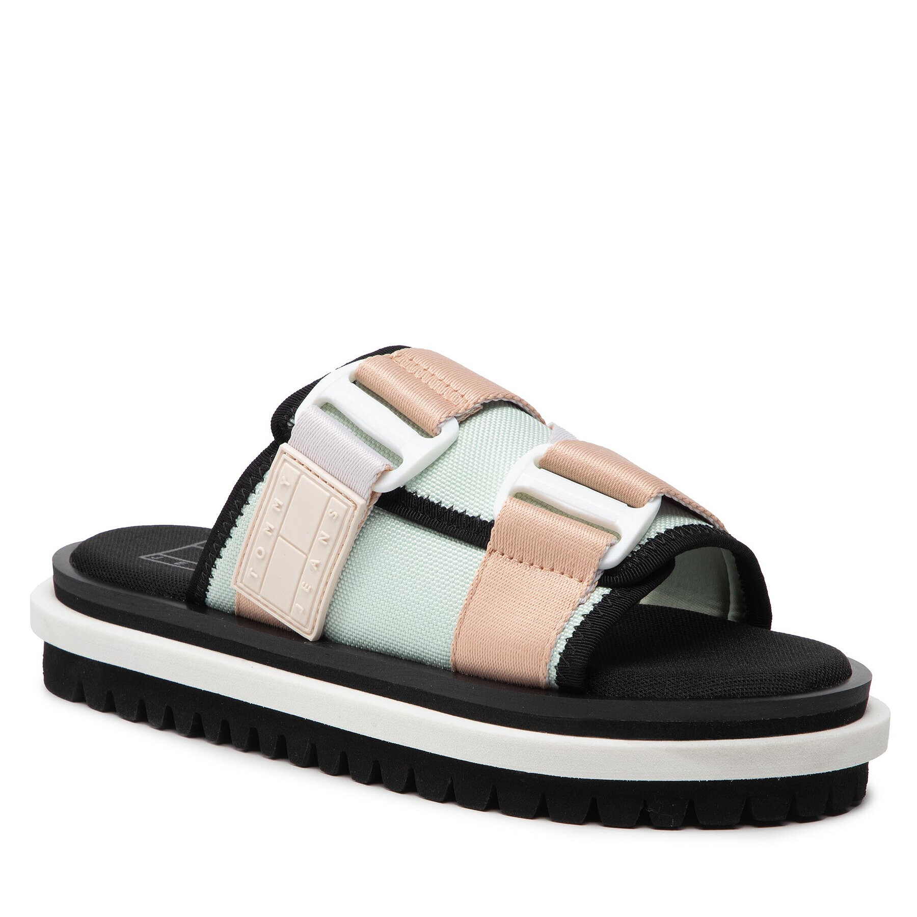 Tommy Jeans Чехли Flatform Webbing Sandal EN0EN01802 Цветен - Pepit.bg