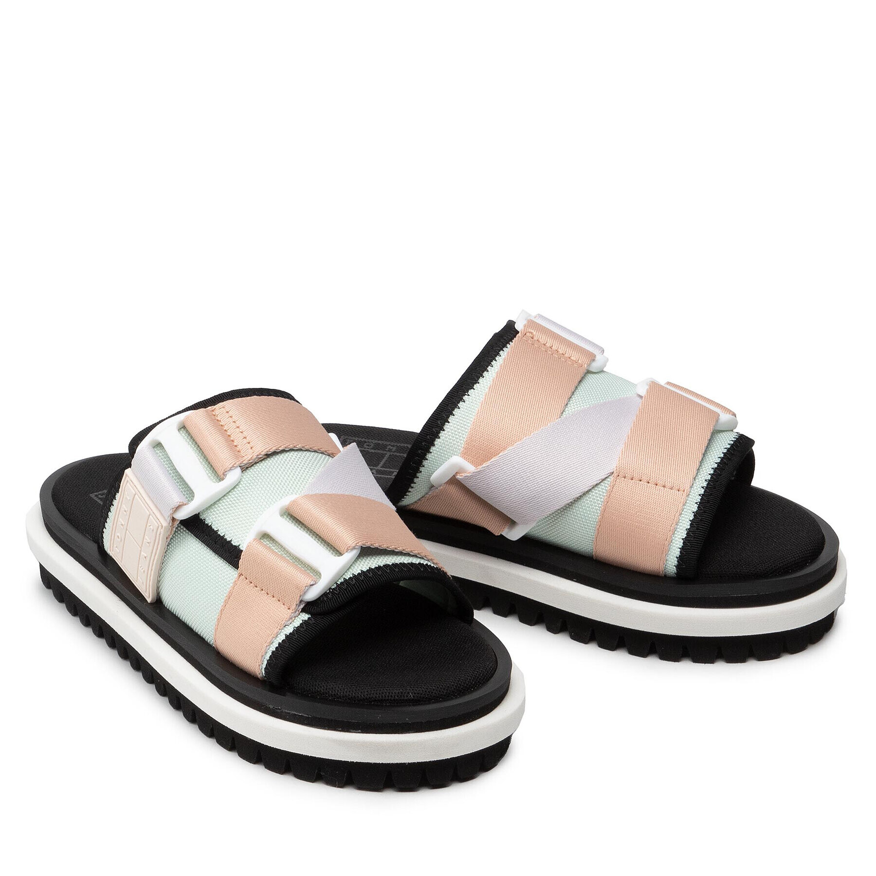 Tommy Jeans Чехли Flatform Webbing Sandal EN0EN01802 Цветен - Pepit.bg