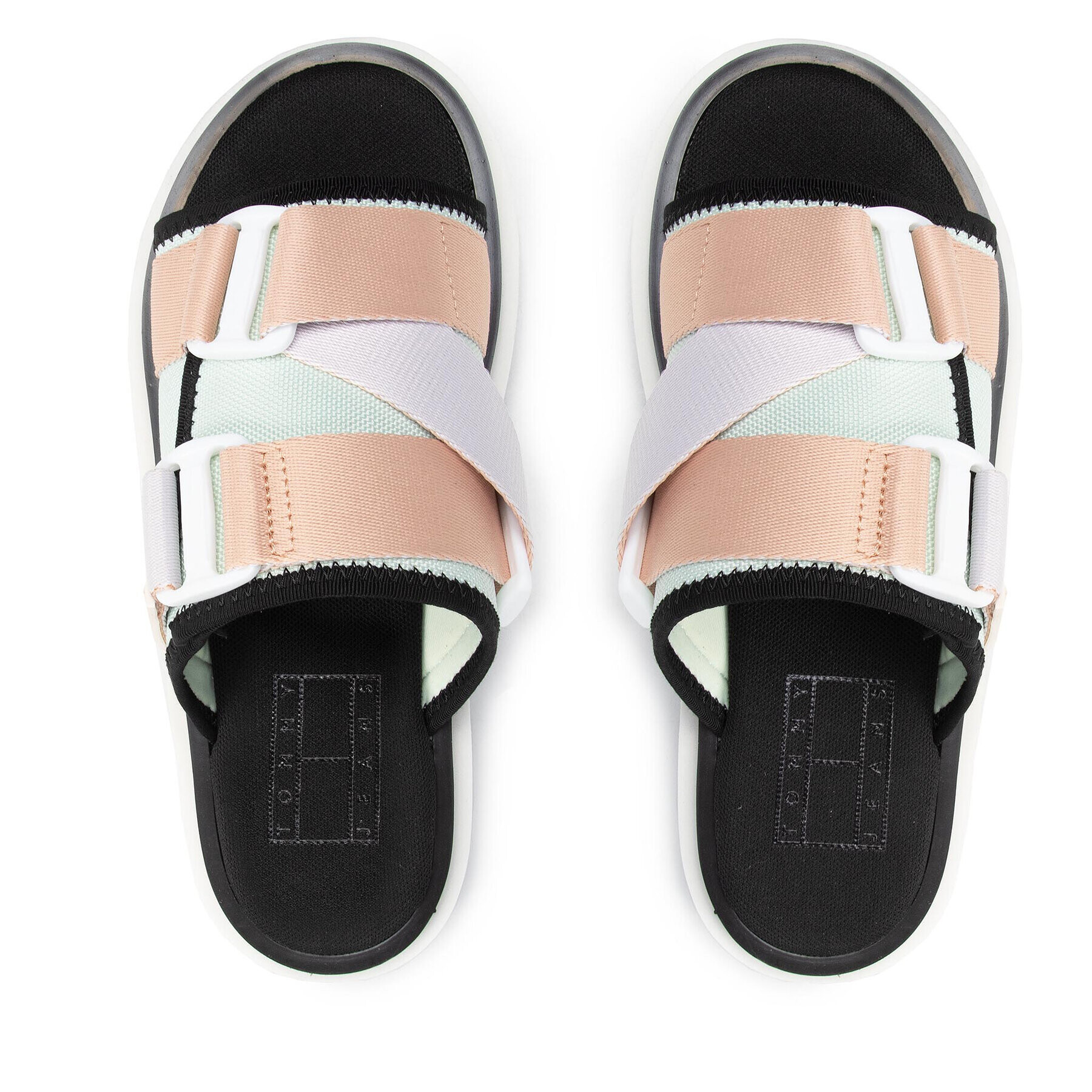 Tommy Jeans Чехли Flatform Webbing Sandal EN0EN01802 Цветен - Pepit.bg