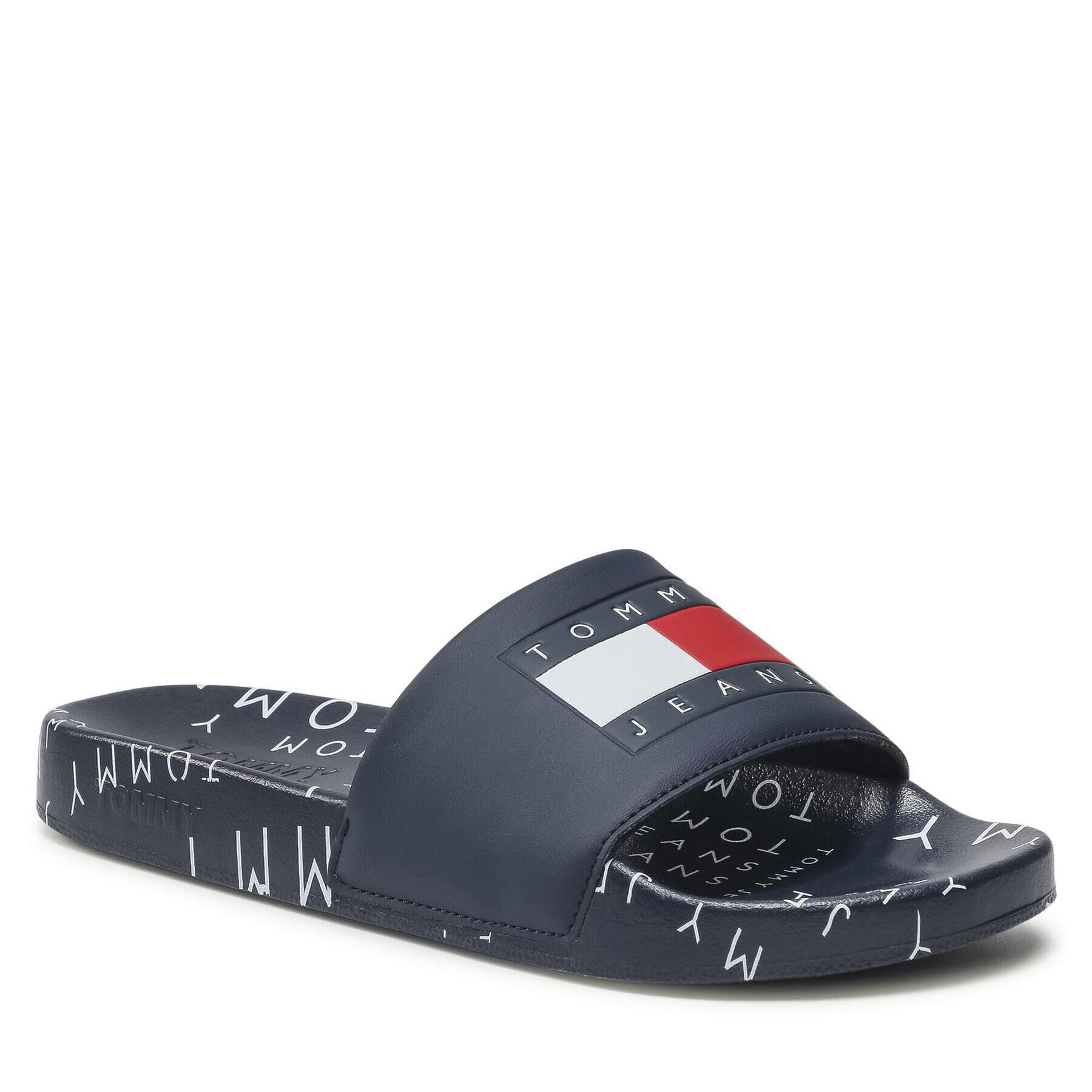 Tommy Jeans Чехли Heritage Pool Slide EM0EM00730 Тъмносин - Pepit.bg