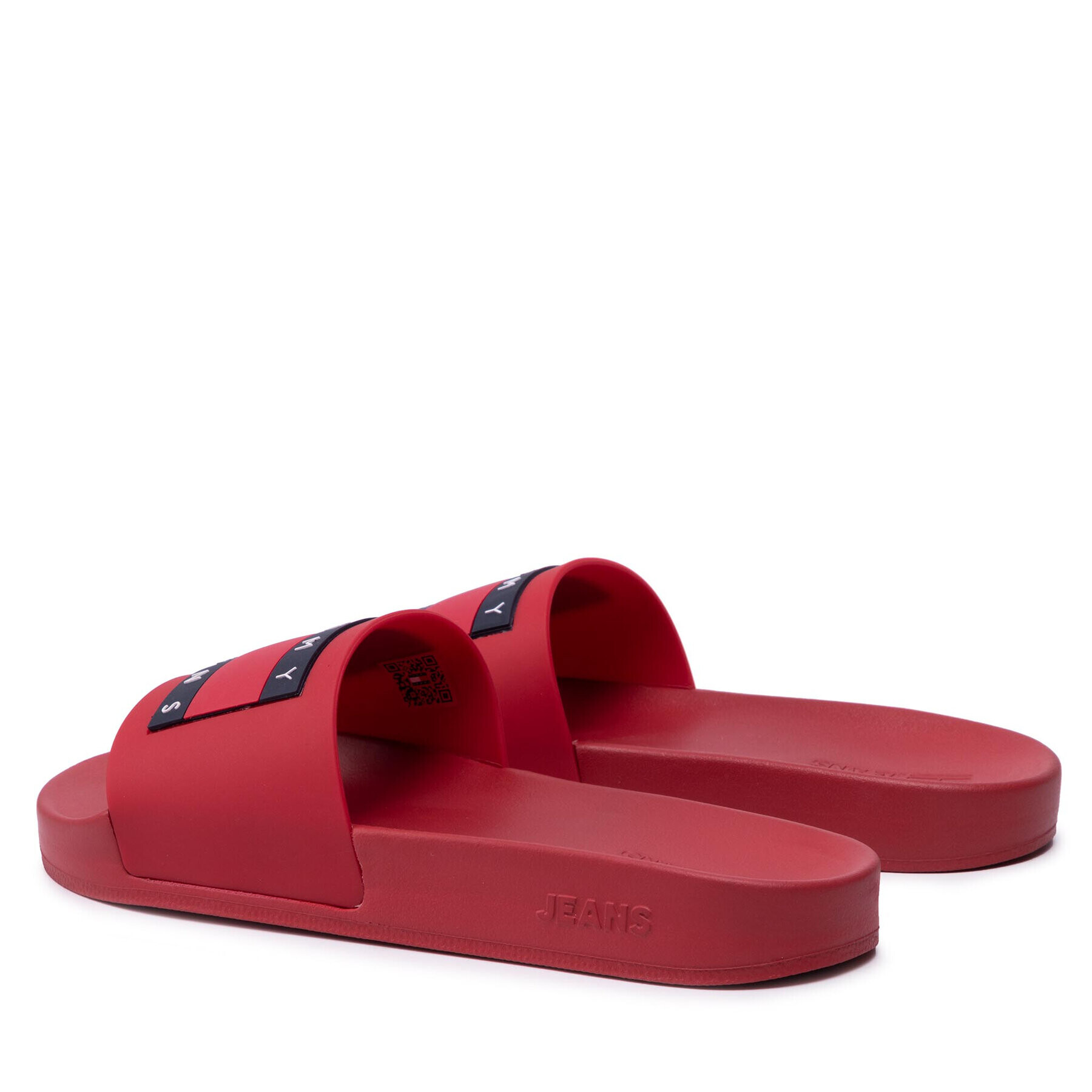 Tommy Jeans Чехли Mens Flag Pool Slide EM0EM01021 Червен - Pepit.bg