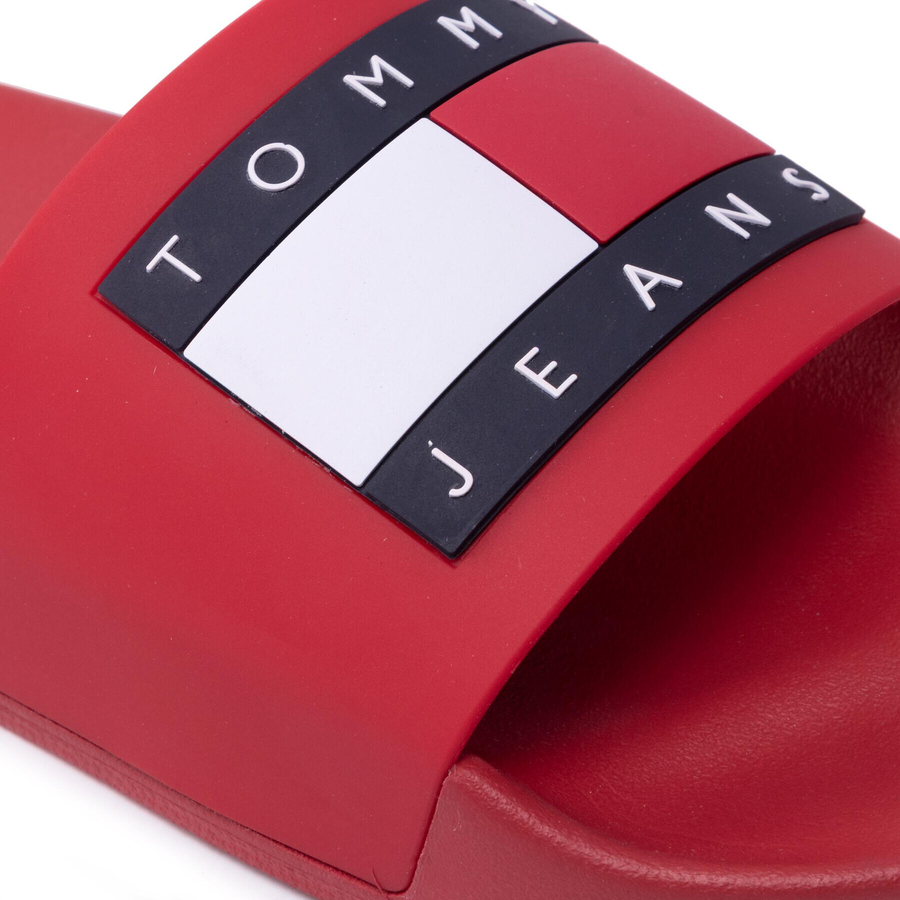 Tommy Jeans Чехли Mens Flag Pool Slide EM0EM01021 Червен - Pepit.bg