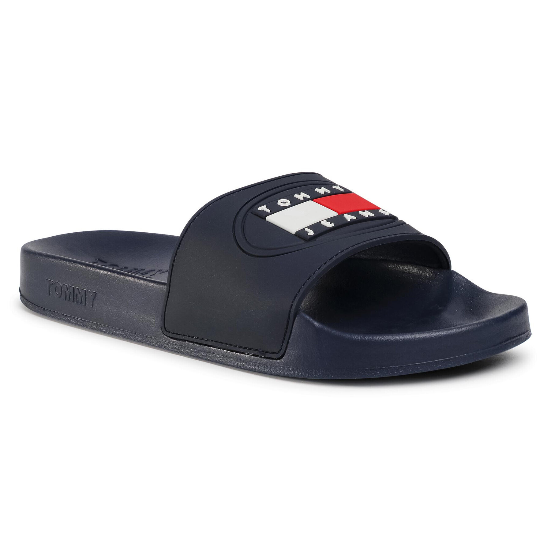 Tommy Jeans Чехли Seasonal Flag Slide EM0EM00471 Тъмносин - Pepit.bg