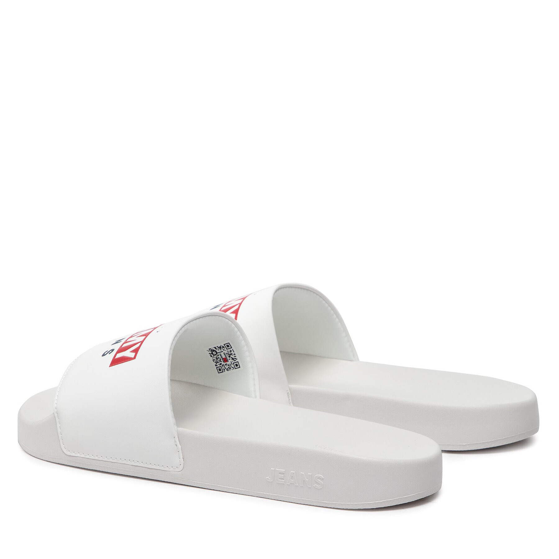 Tommy Jeans Чехли Seasonal Poolslide EM0EM01031 Бял - Pepit.bg