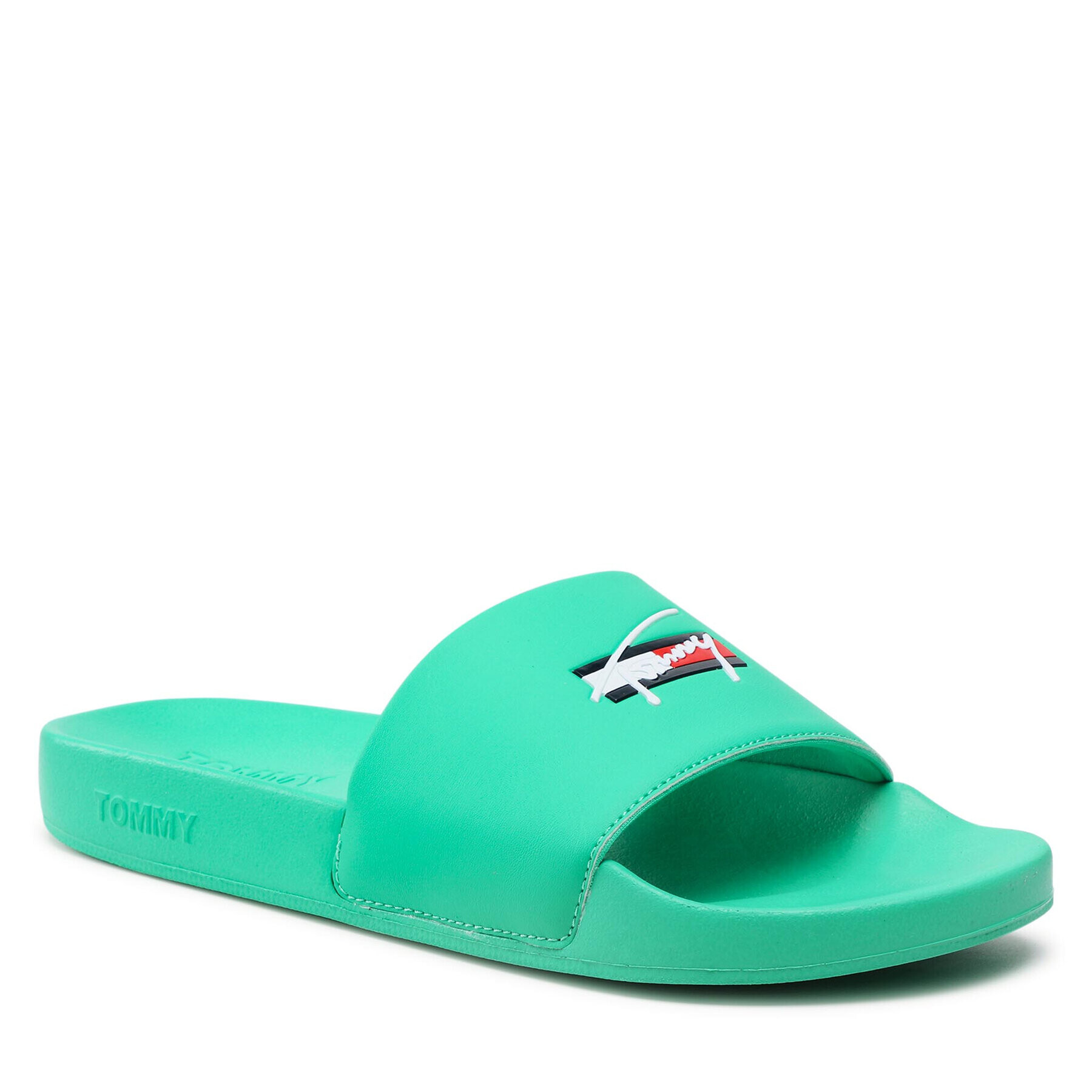 Tommy Jeans Чехли Signature Mens Pool Slide EM0EM00729 Зелен - Pepit.bg