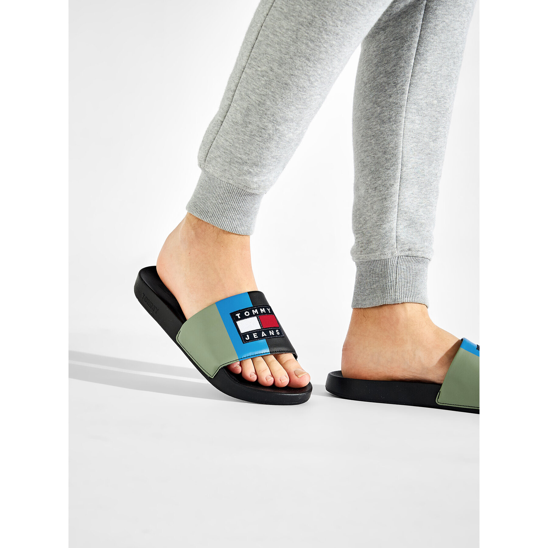 Tommy Jeans Чехли Block Archive Poolslide EM0EM01048 Цветен - Pepit.bg