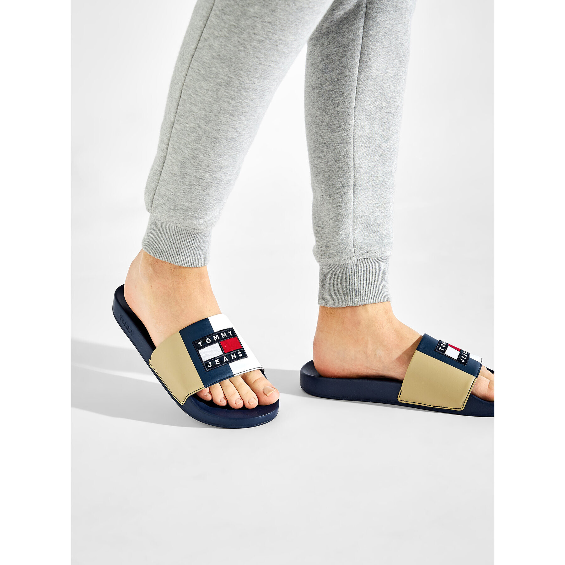 Tommy Jeans Чехли Block Archive Poolslide EM0EM01048 Цветен - Pepit.bg