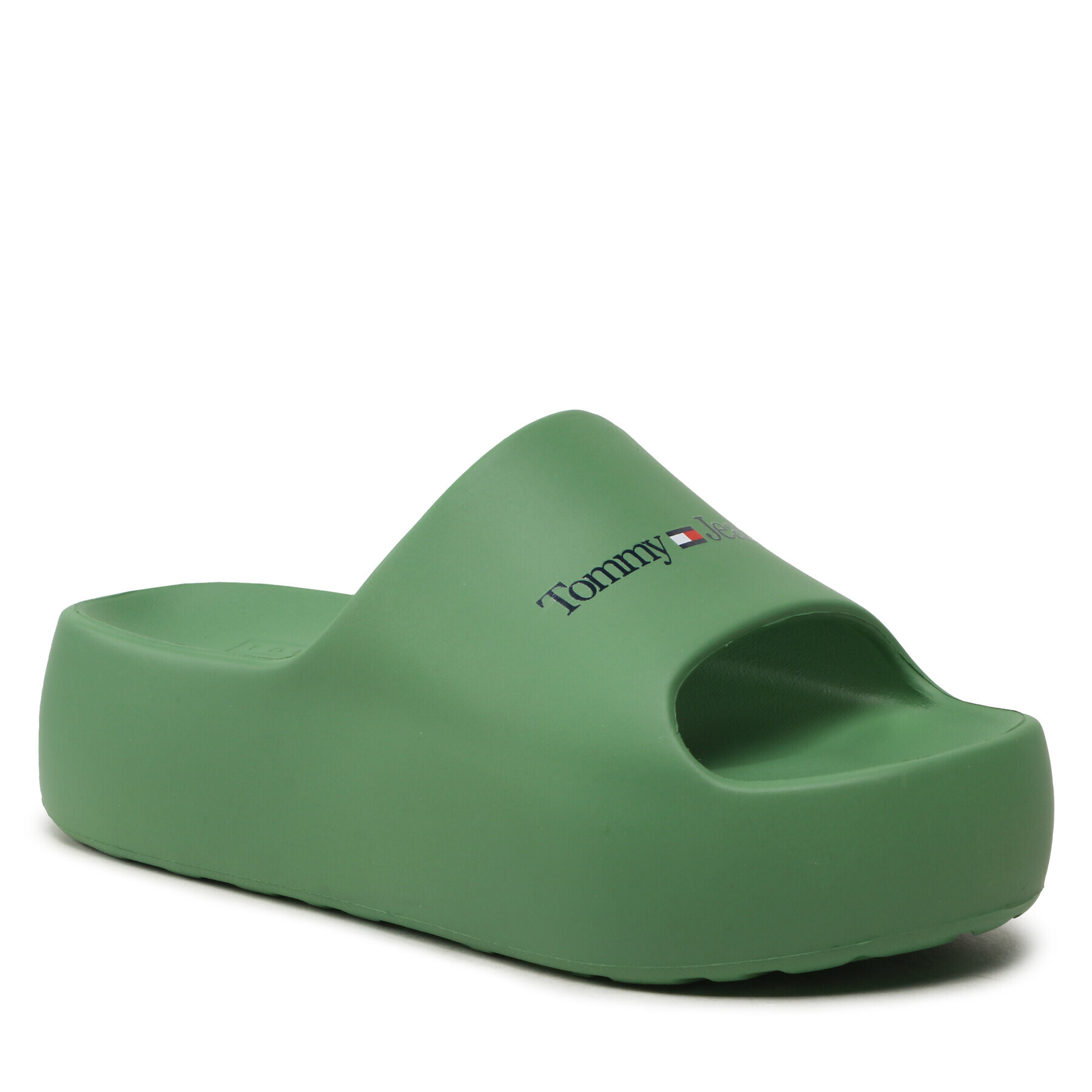 Tommy Jeans Чехли Chunky Flatform Pool EN0EN02134 Зелен - Pepit.bg