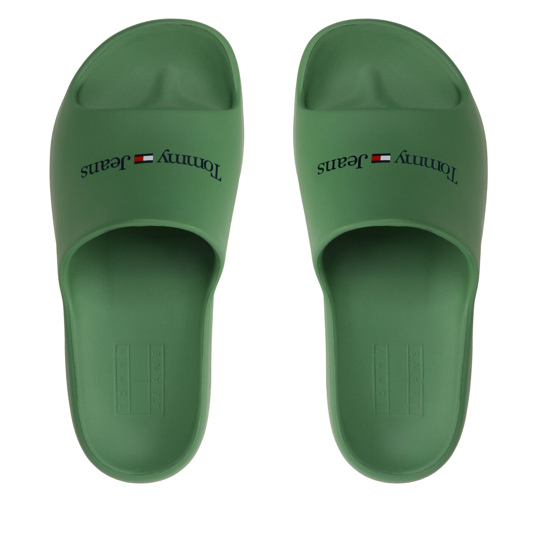 Tommy Jeans Чехли Chunky Flatform Pool EN0EN02134 Зелен - Pepit.bg
