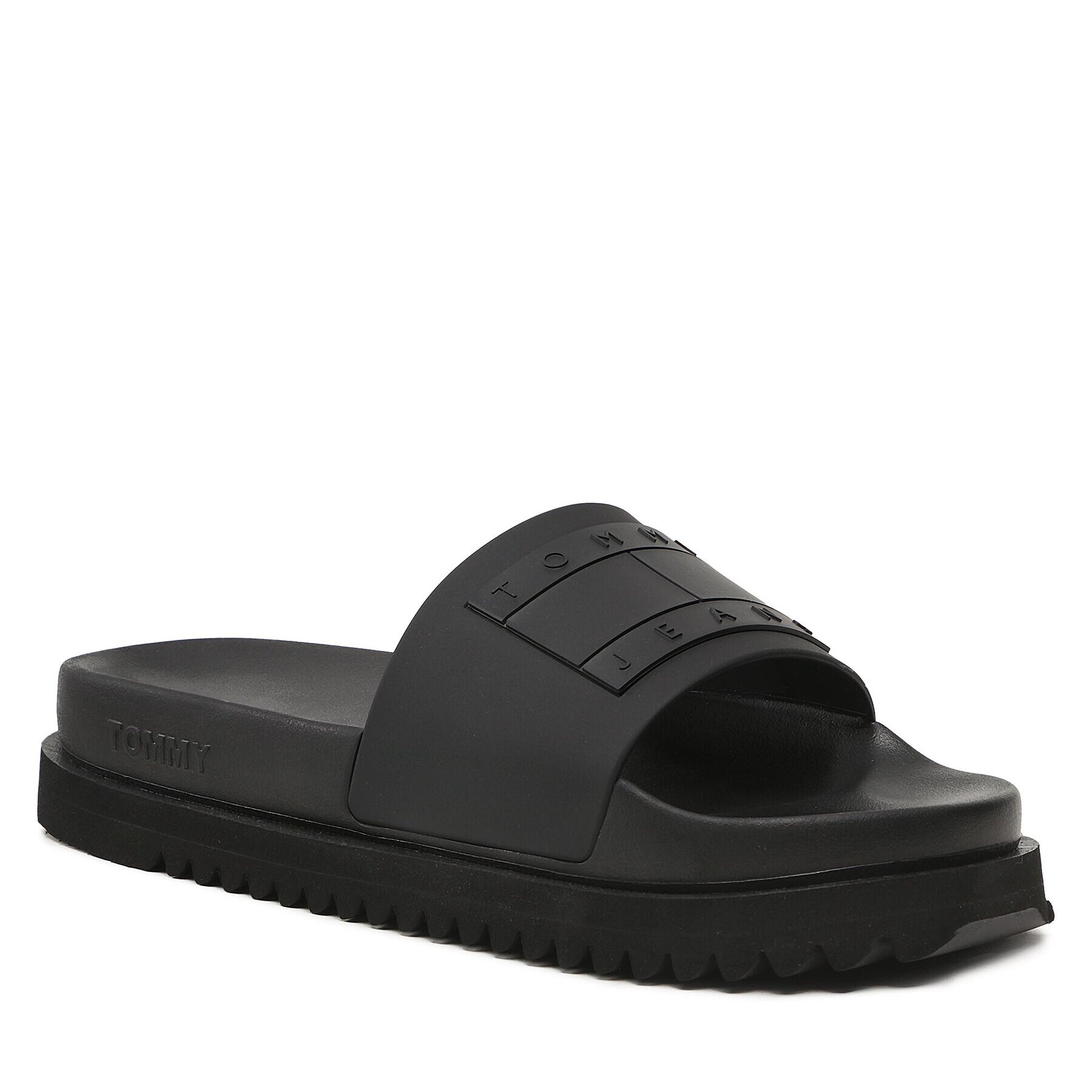 Tommy Jeans Чехли Cleated Pool Slide EM0EM01238 Черен - Pepit.bg