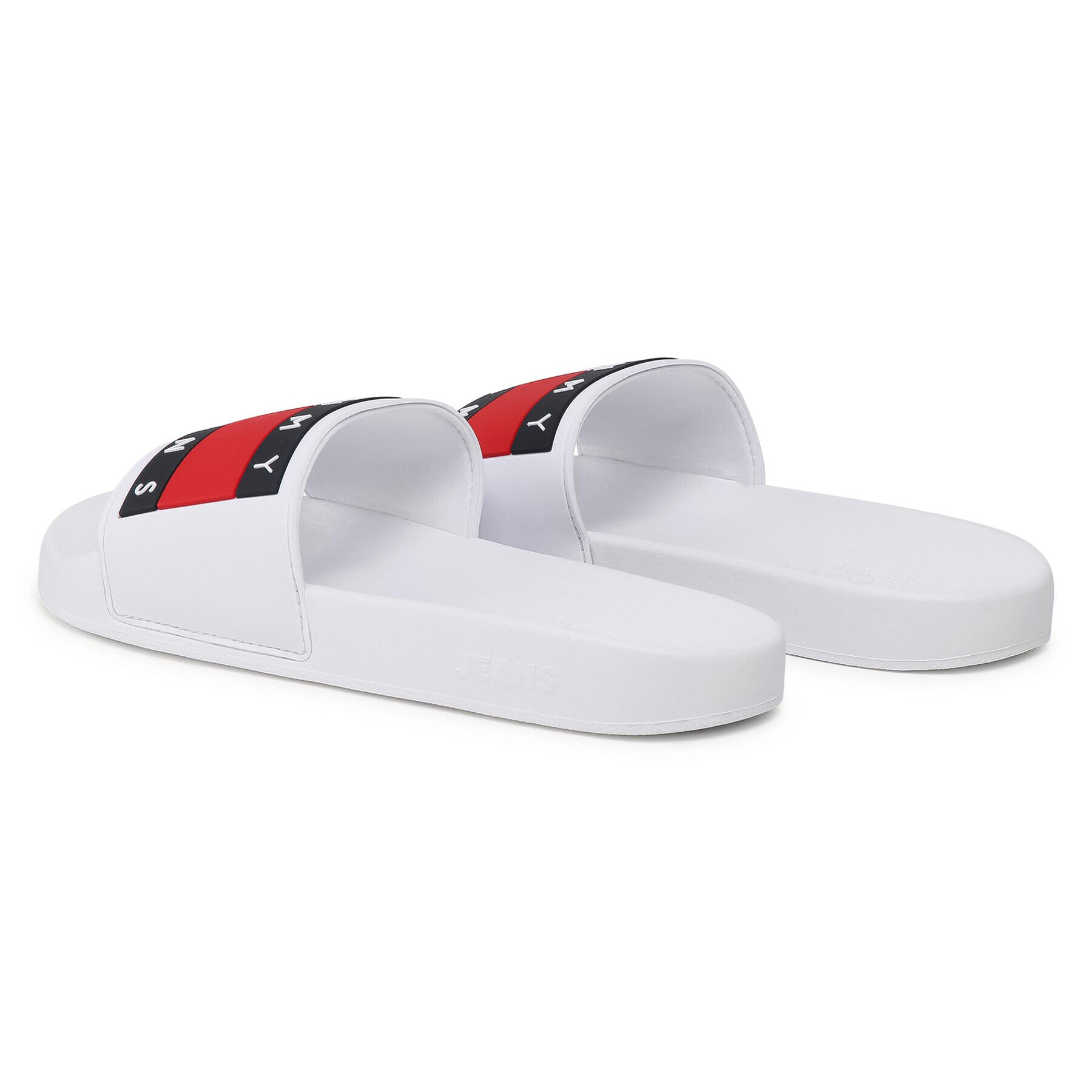 Tommy Jeans Чехли Flag Pool Slide EM0EM00689 Бял - Pepit.bg