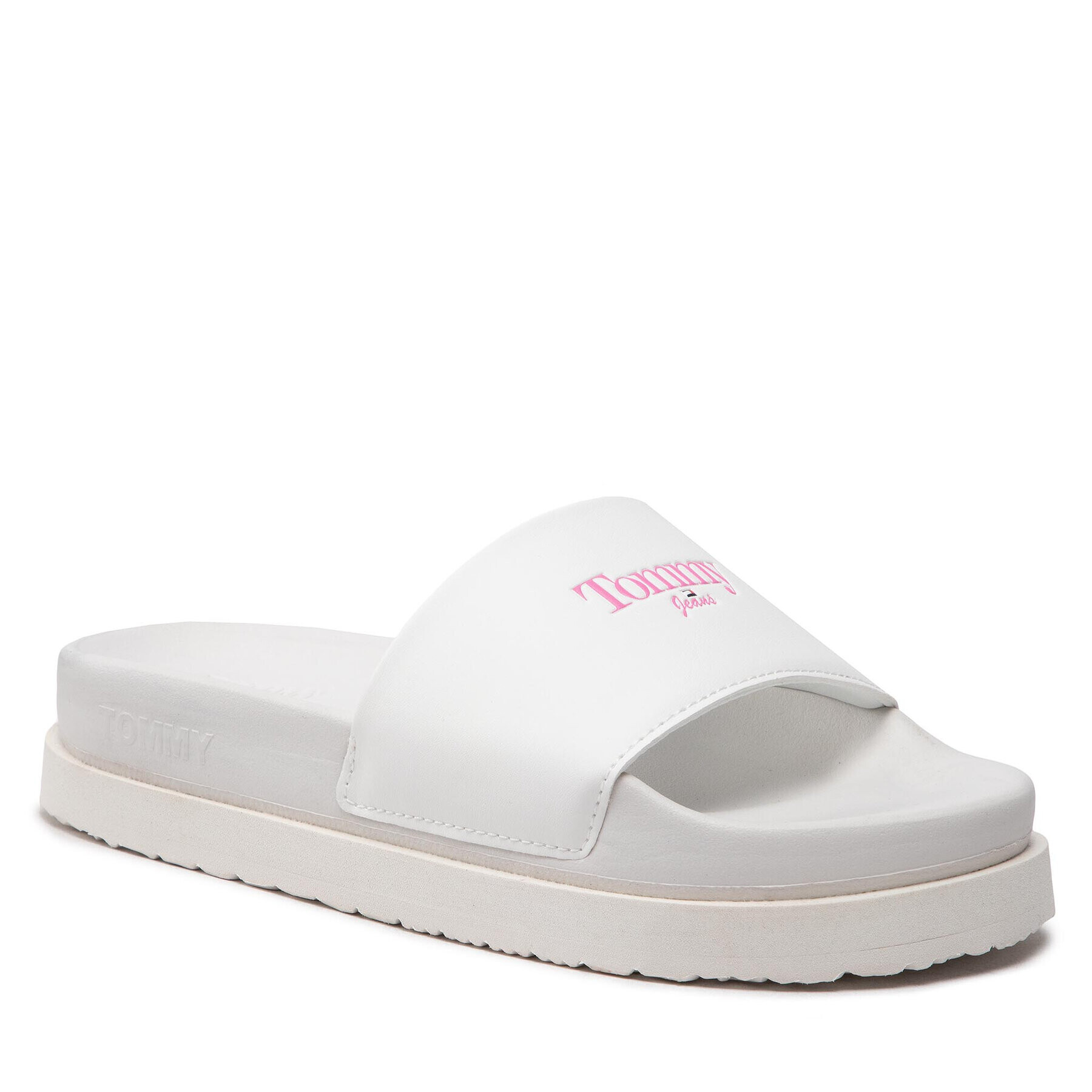 Tommy Jeans Чехли Flatform Pool Slide EN0EN01901 Бял - Pepit.bg