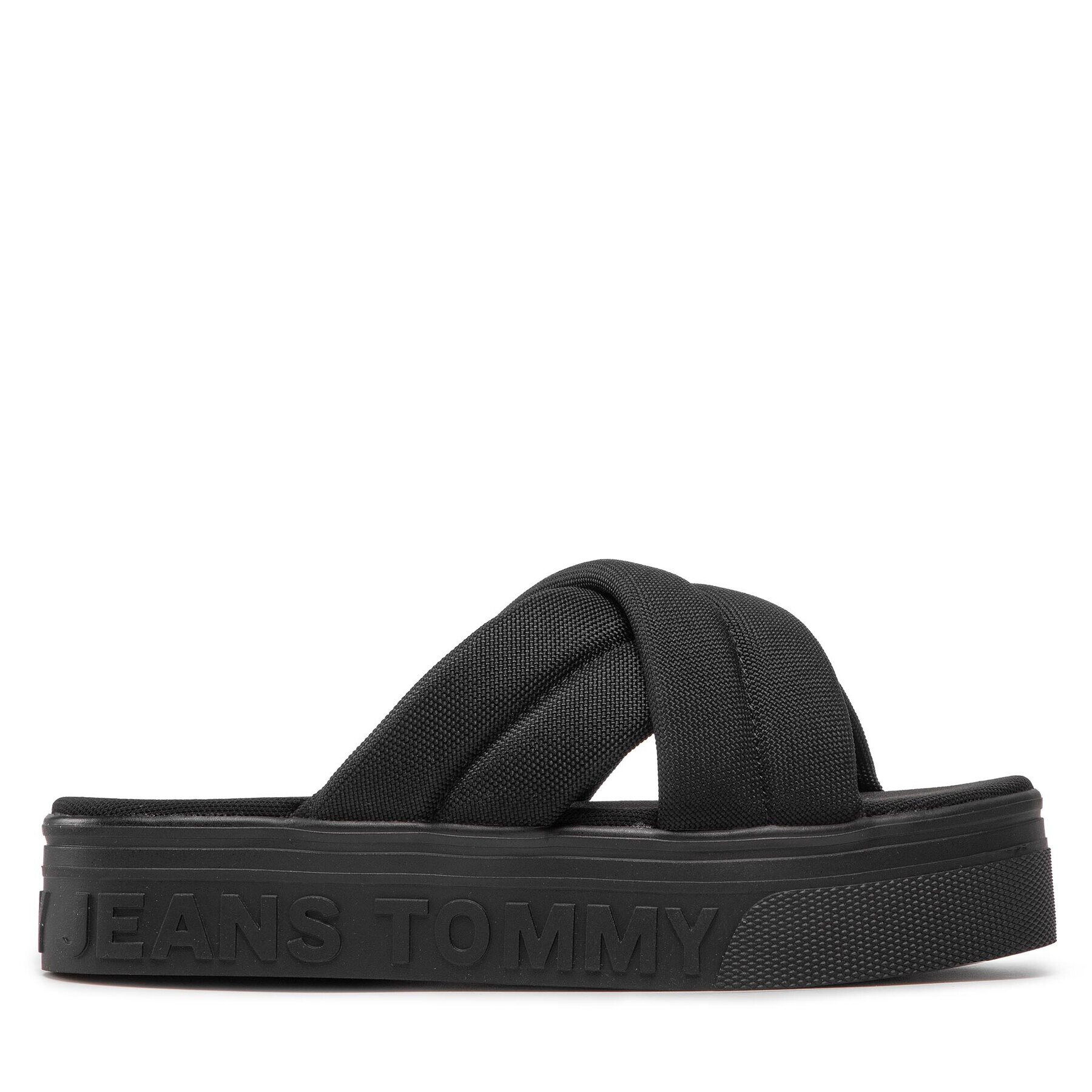Tommy Jeans Чехли Flatform Sandal EN0EN01798 Черен - Pepit.bg