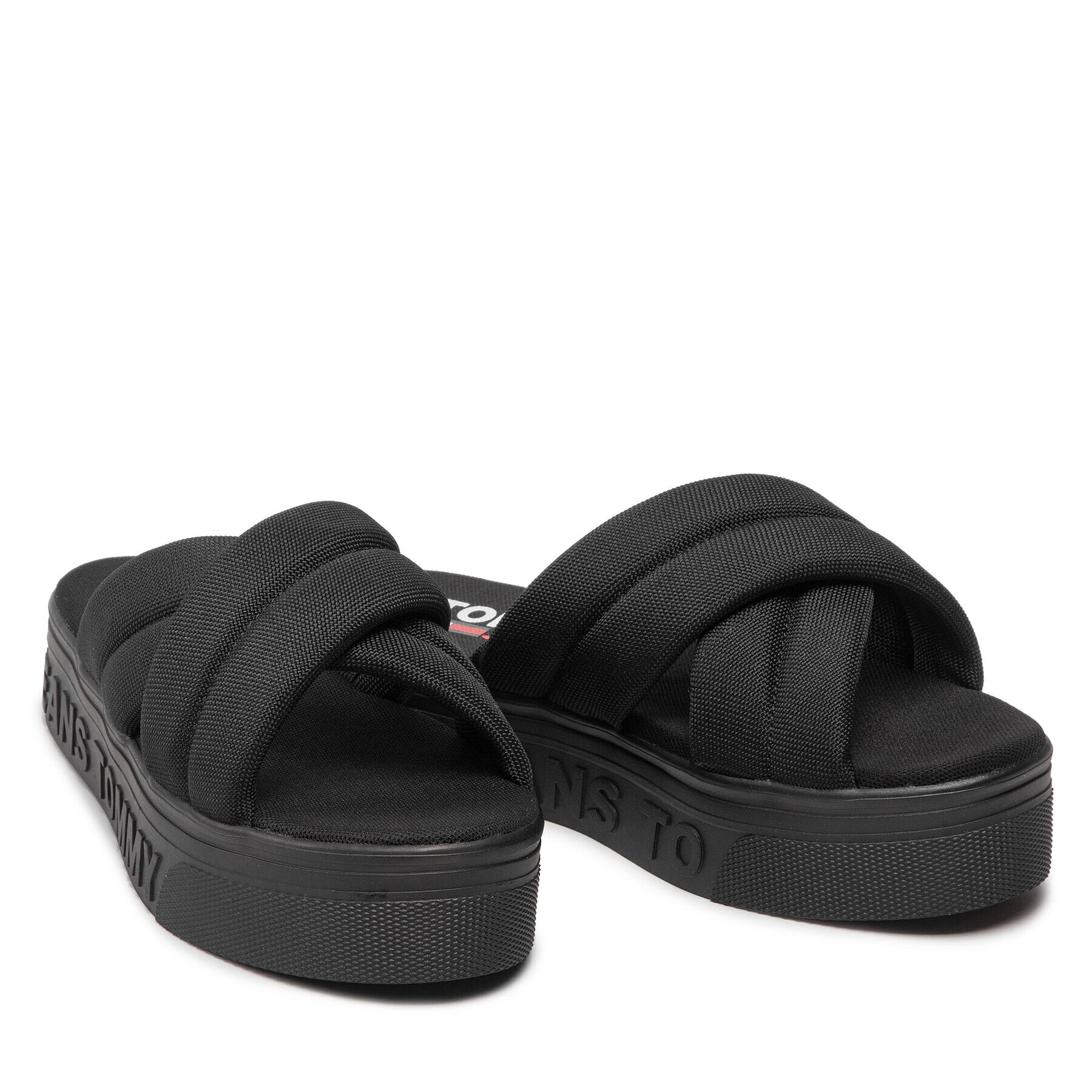 Tommy Jeans Чехли Flatform Sandal EN0EN01798 Черен - Pepit.bg