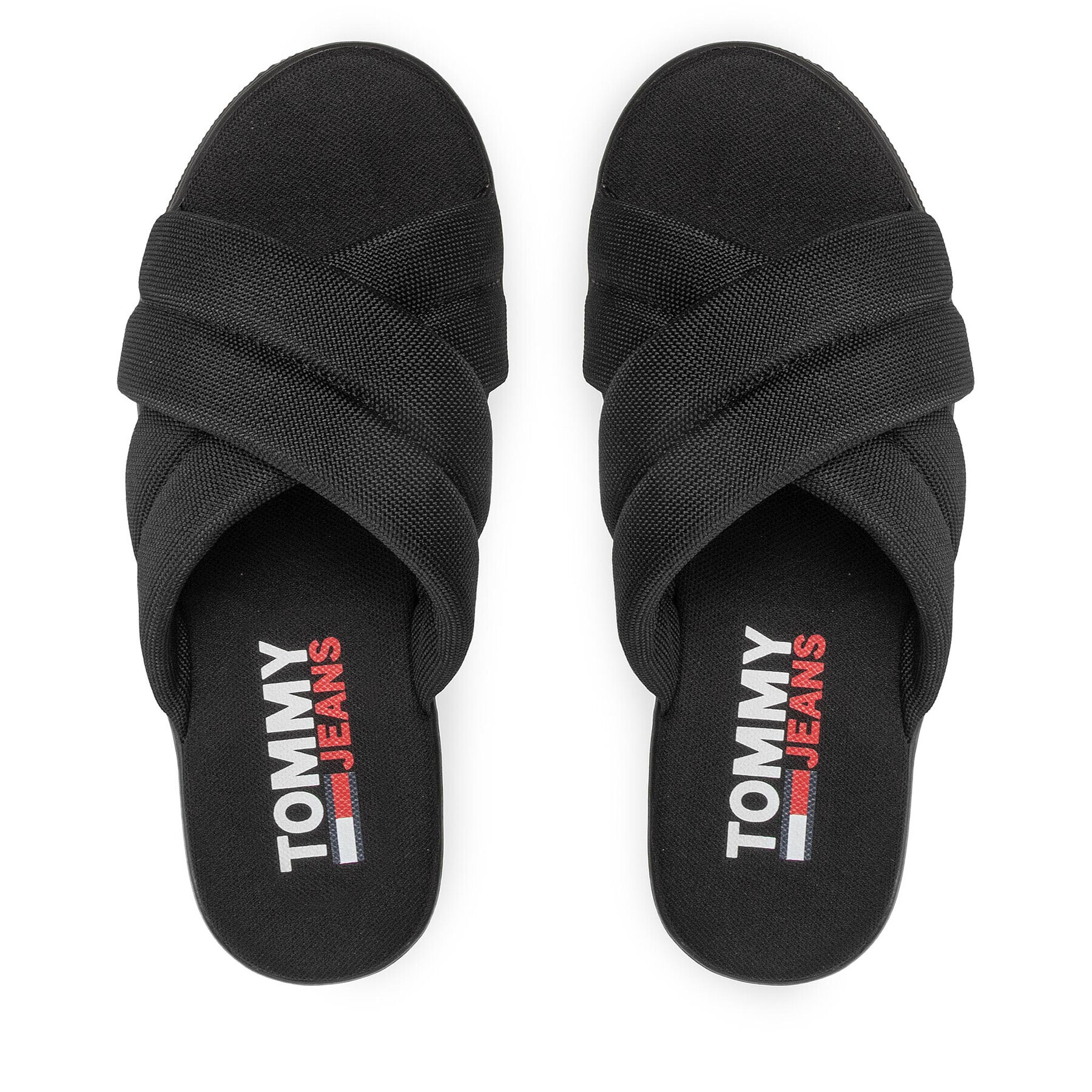 Tommy Jeans Чехли Flatform Sandal EN0EN01798 Черен - Pepit.bg