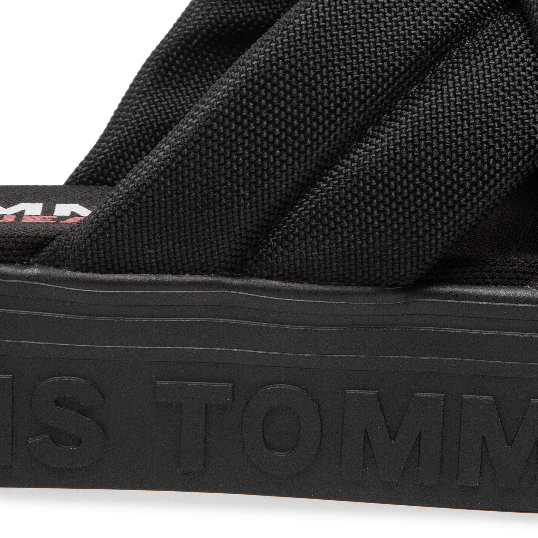 Tommy Jeans Чехли Flatform Sandal EN0EN01798 Черен - Pepit.bg