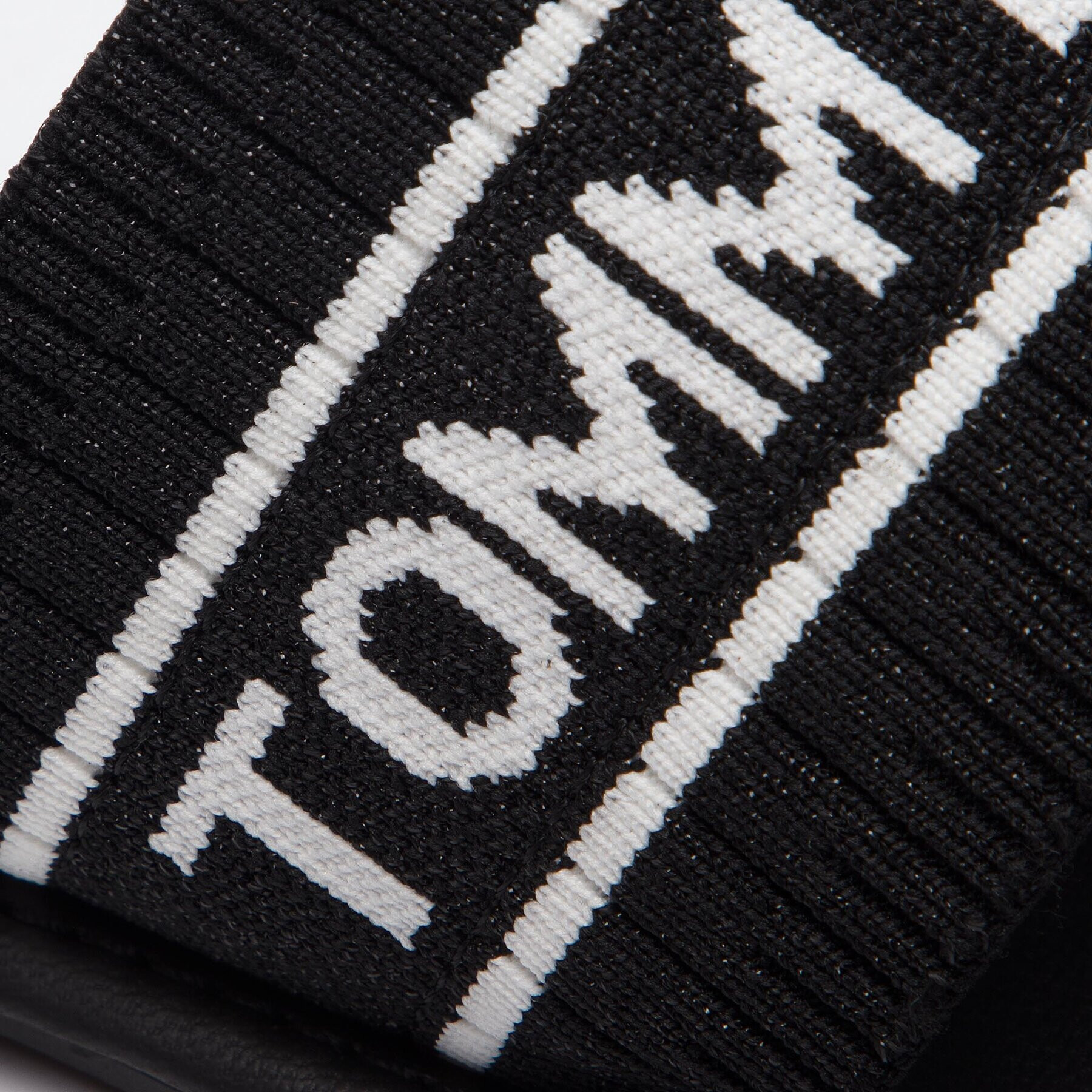 Tommy Jeans Чехли Knit Flat Sandal EN0EN00533 Черен - Pepit.bg