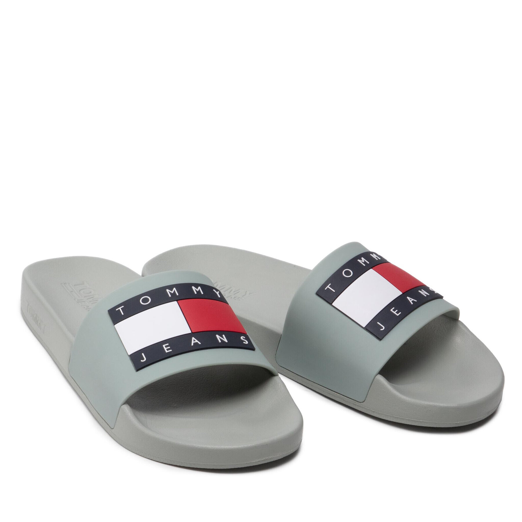 Tommy Jeans Чехли Mens Flag Pool Slide EM0EM01021 Зелен - Pepit.bg