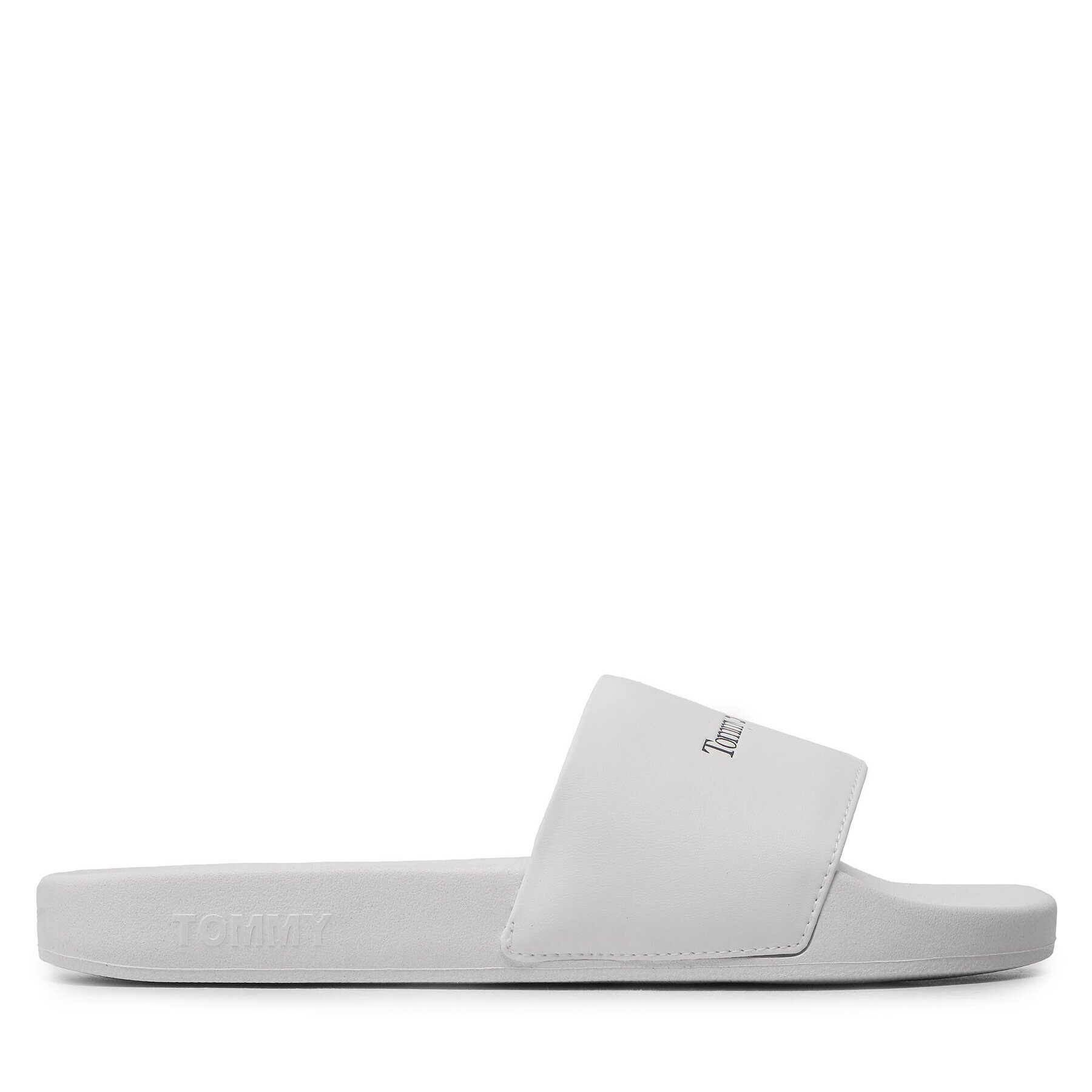 Tommy Jeans Чехли Printed Pu Pool Sld EN0EN02107 Бял - Pepit.bg