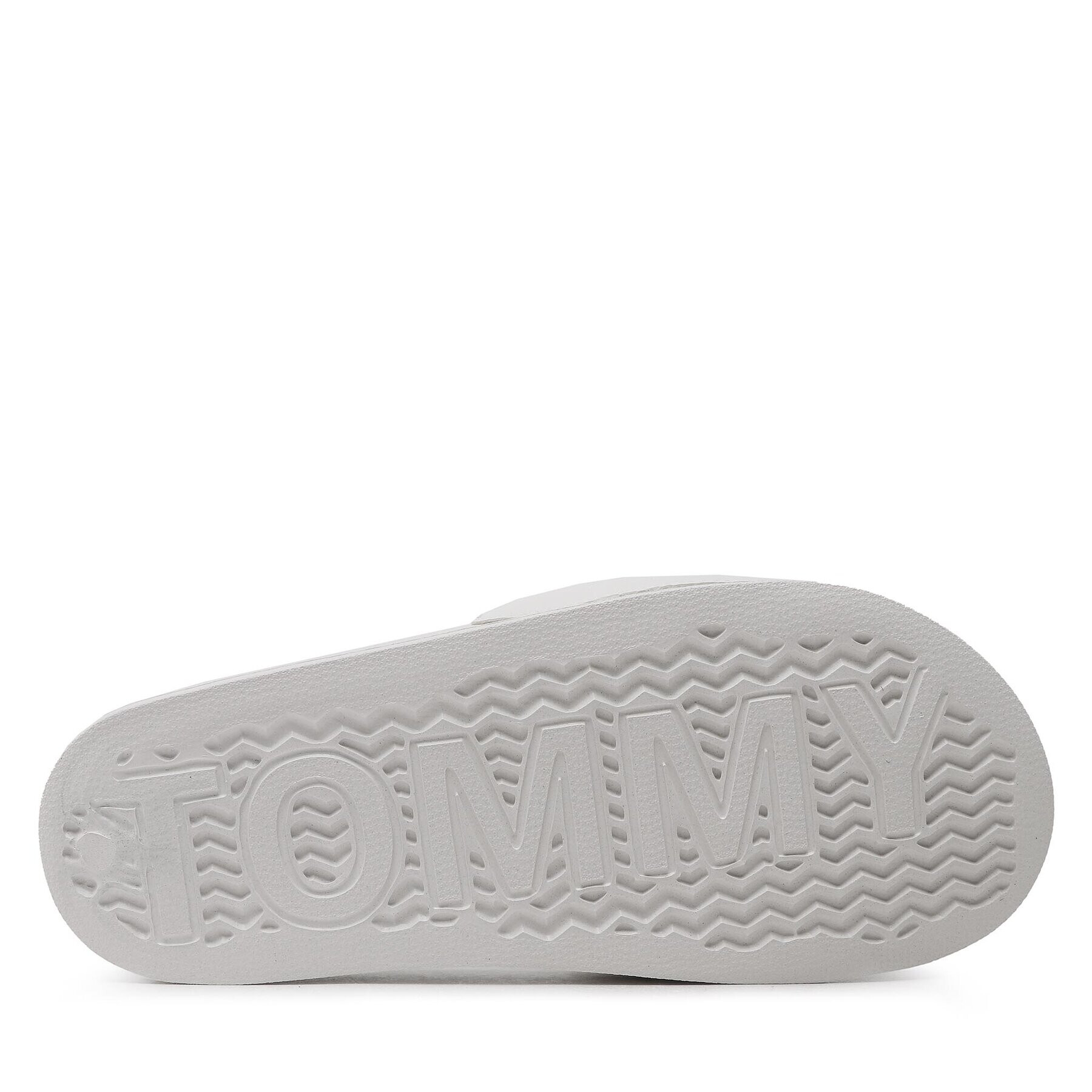Tommy Jeans Чехли Printed Pu Pool Sld EN0EN02107 Бял - Pepit.bg