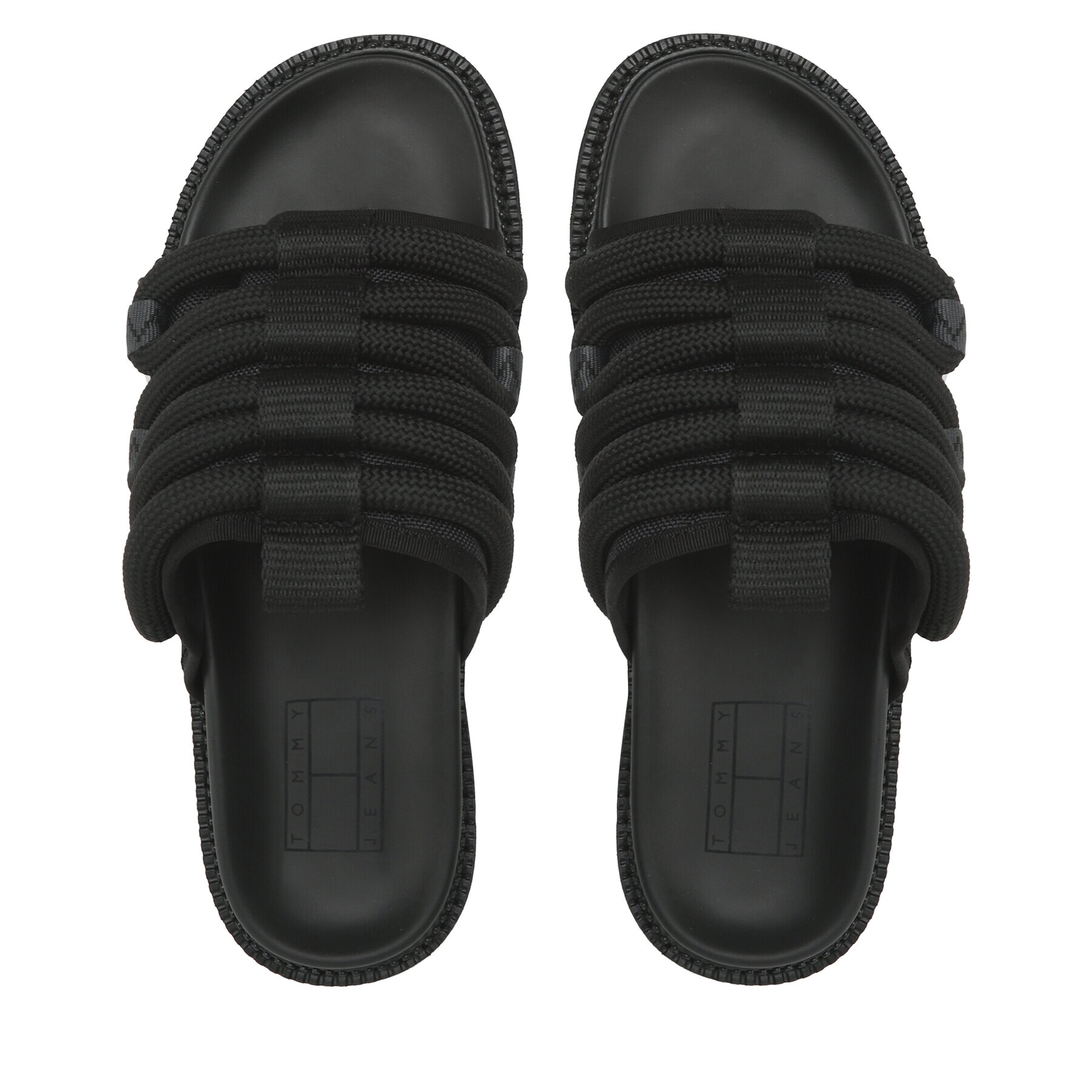 Tommy Jeans Чехли Sandal Rope EM0EM01149 Черен - Pepit.bg