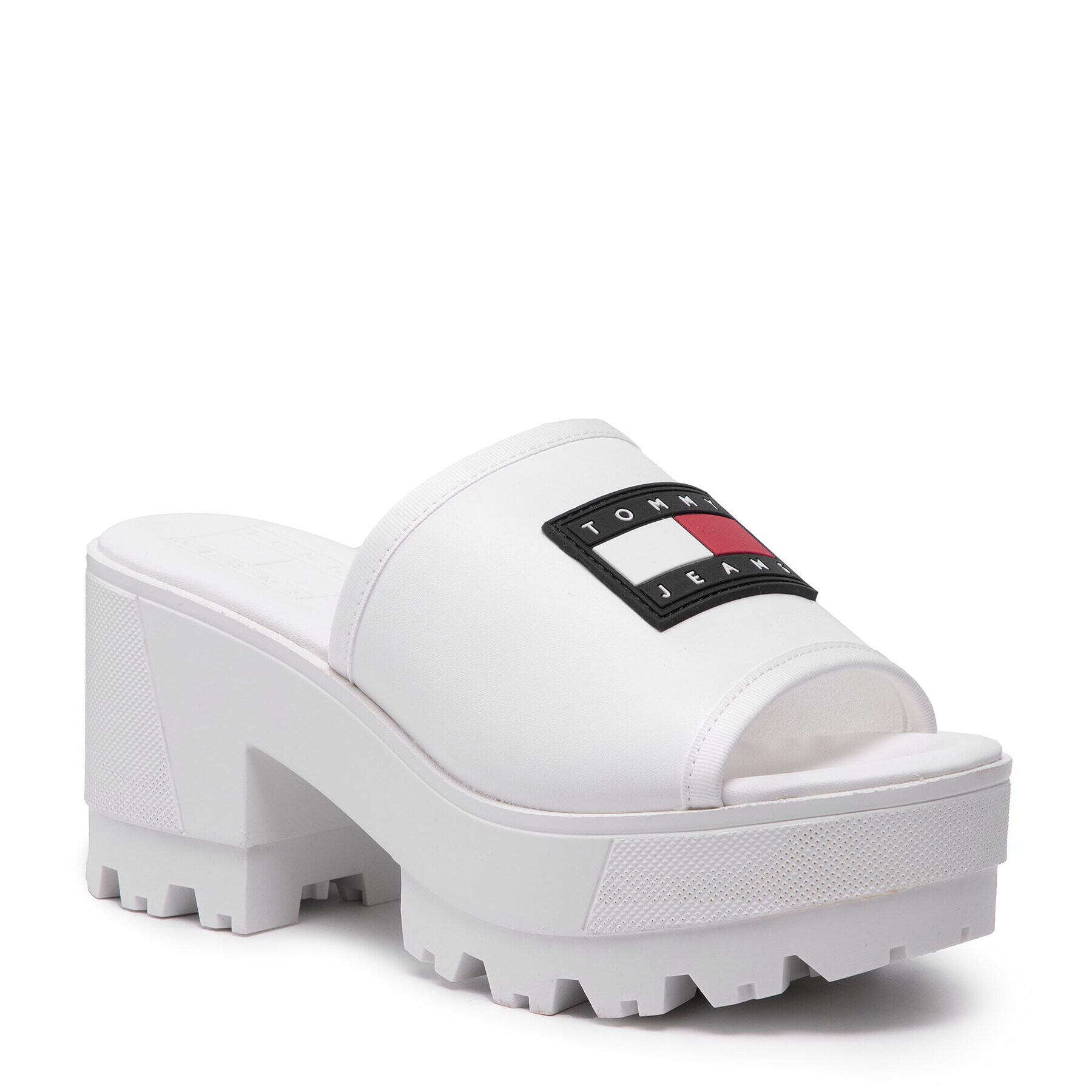 Tommy Jeans Чехли Slip On Mule EN0EN01808 Бял - Pepit.bg