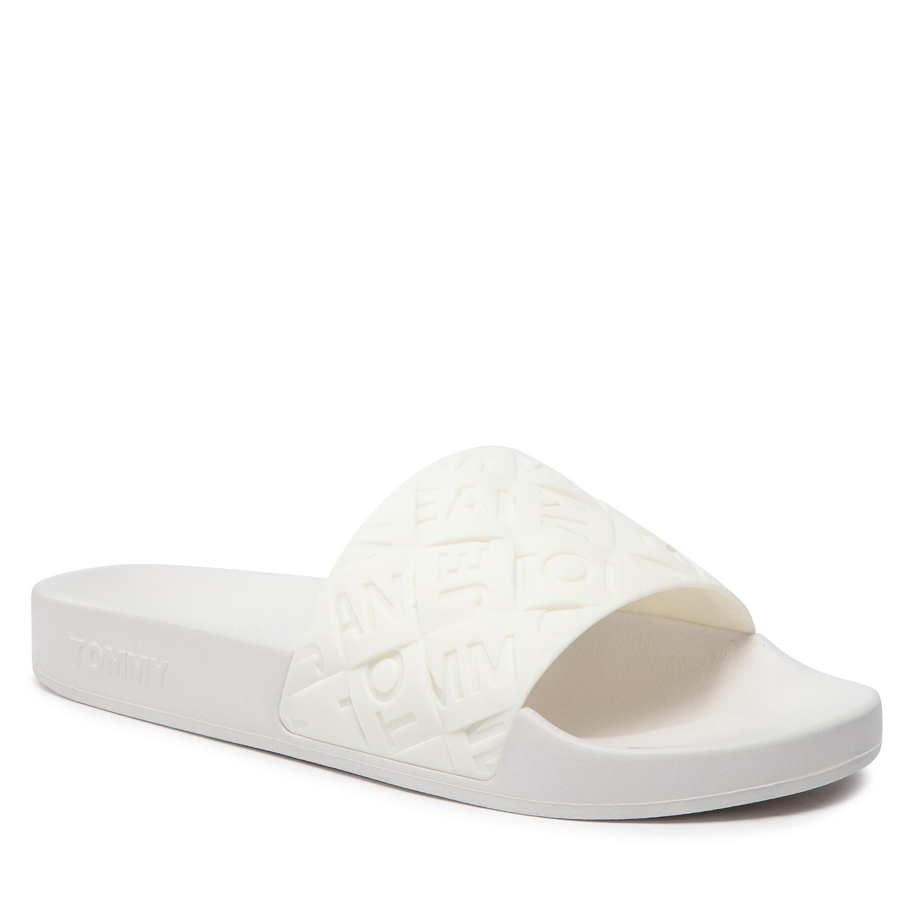 Tommy Jeans Чехли Woven Pool Slide EN0EN01857 Бял - Pepit.bg