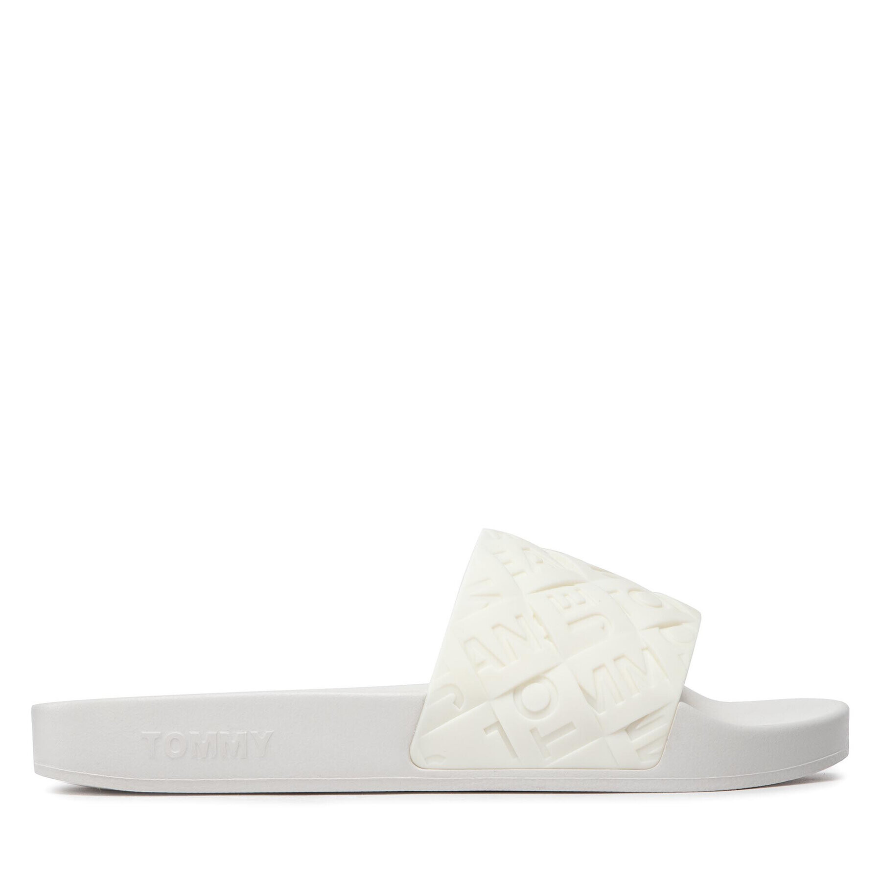 Tommy Jeans Чехли Woven Pool Slide EN0EN01857 Бял - Pepit.bg