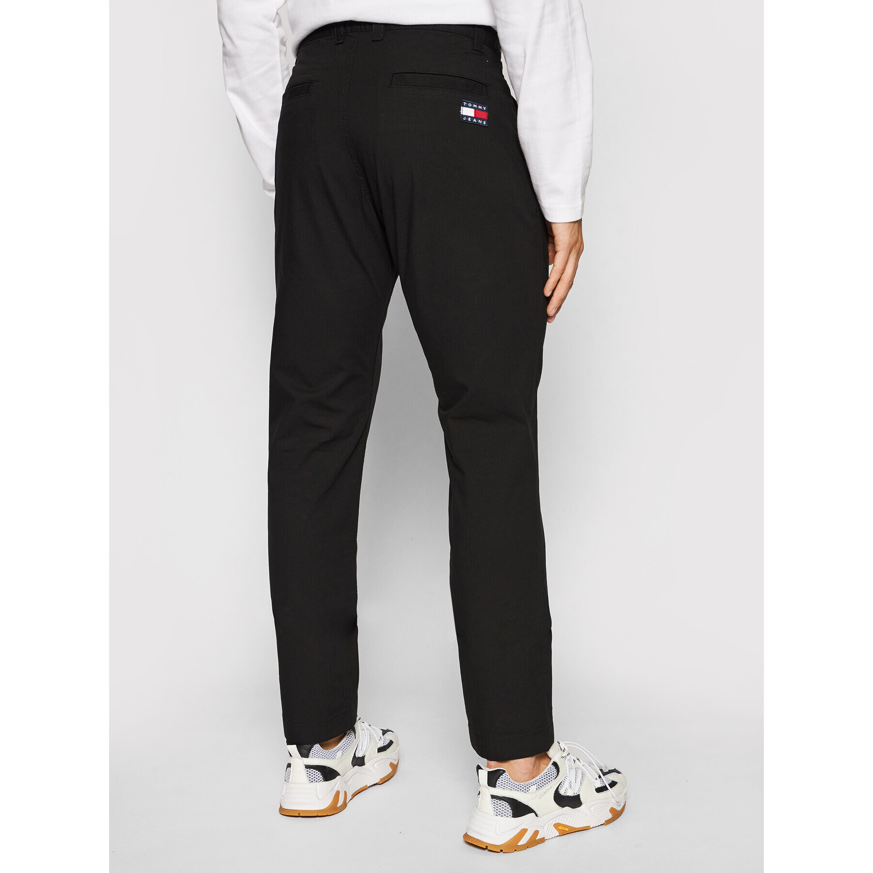 Tommy Jeans Чино панталони Ethan DM0DM10119 Черен Regular Fit - Pepit.bg