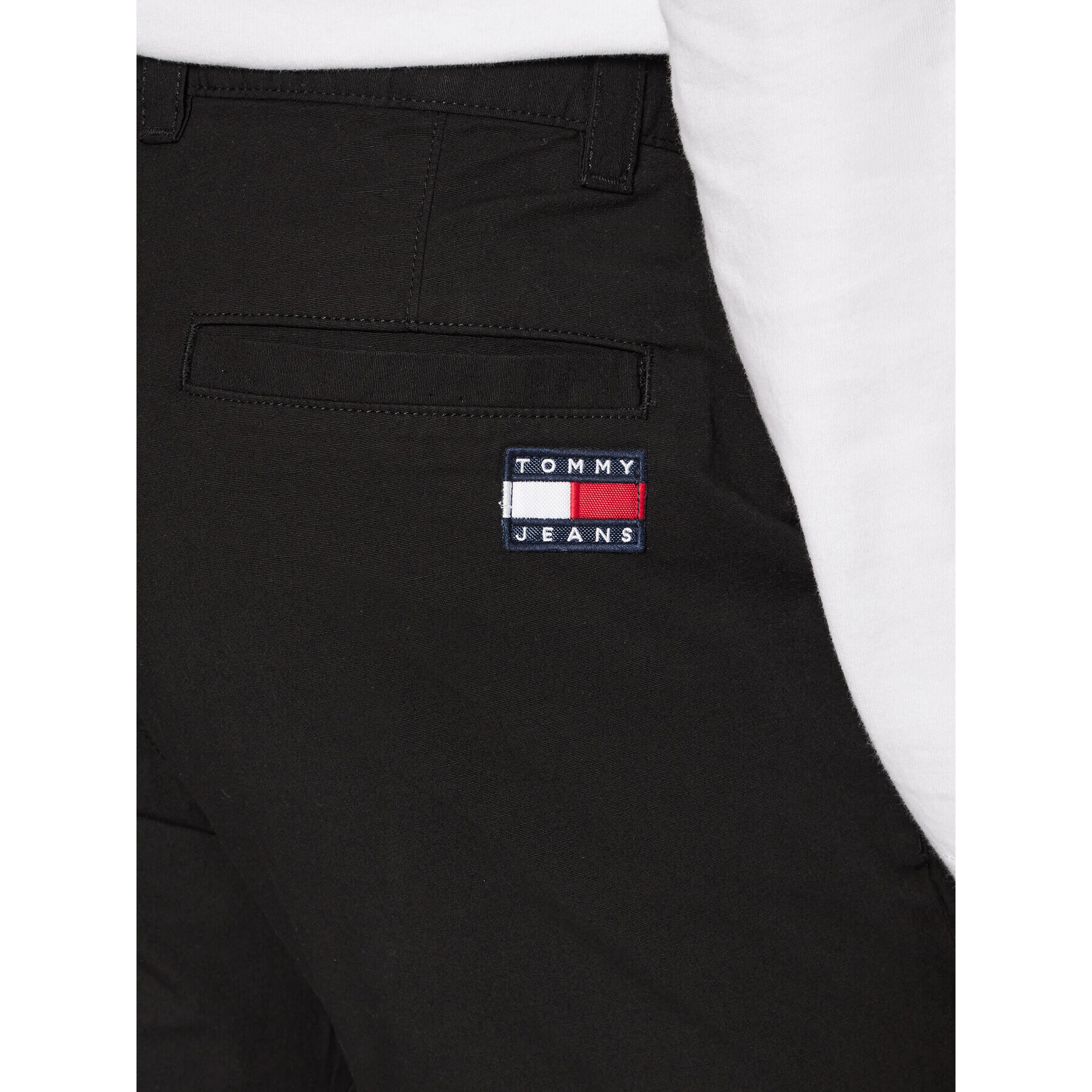 Tommy Jeans Чино панталони Ethan DM0DM10119 Черен Regular Fit - Pepit.bg