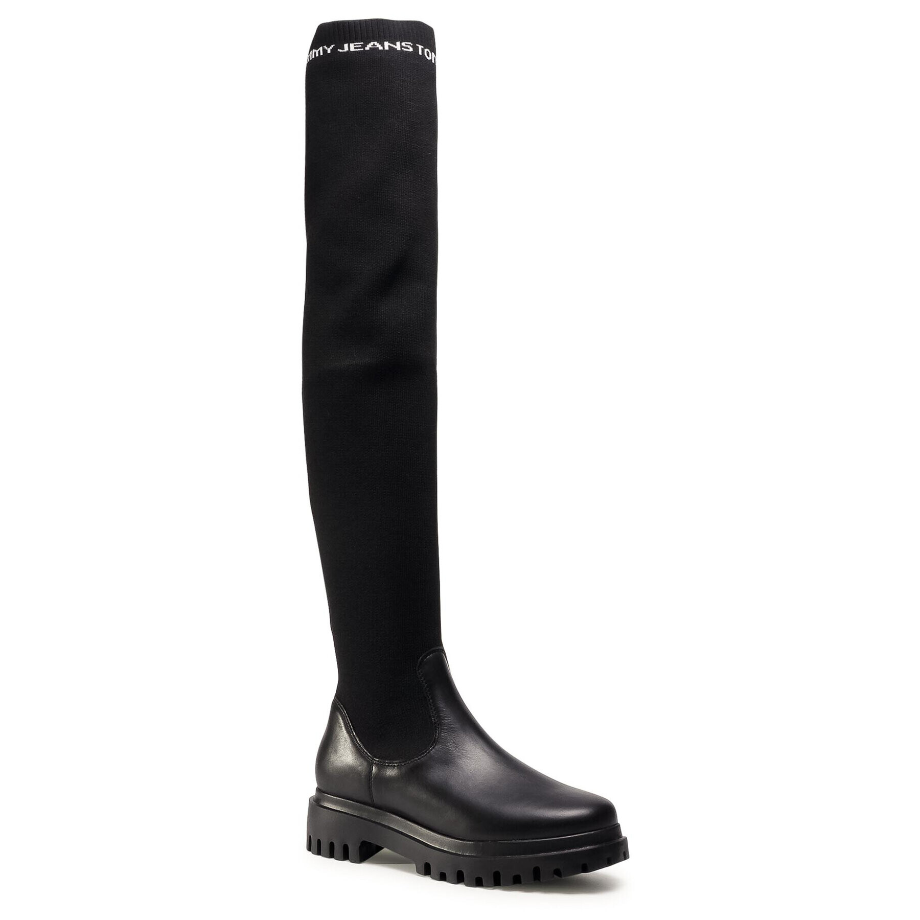 Tommy Jeans Чизми Over The Knee Boot EN0EN01086 Черен - Pepit.bg