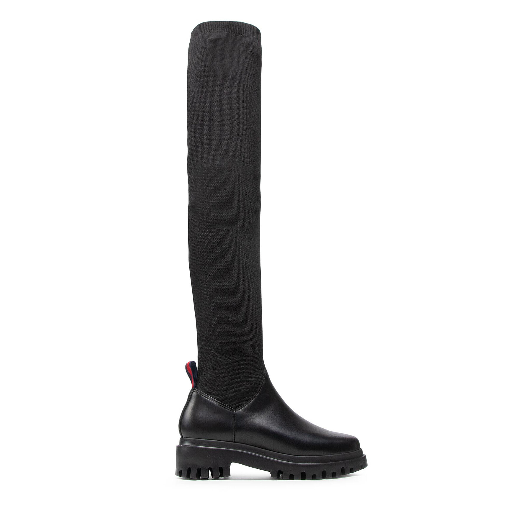 Tommy Jeans Чизми Over The Knee Substainable Boot EN0EN01637 Черен - Pepit.bg