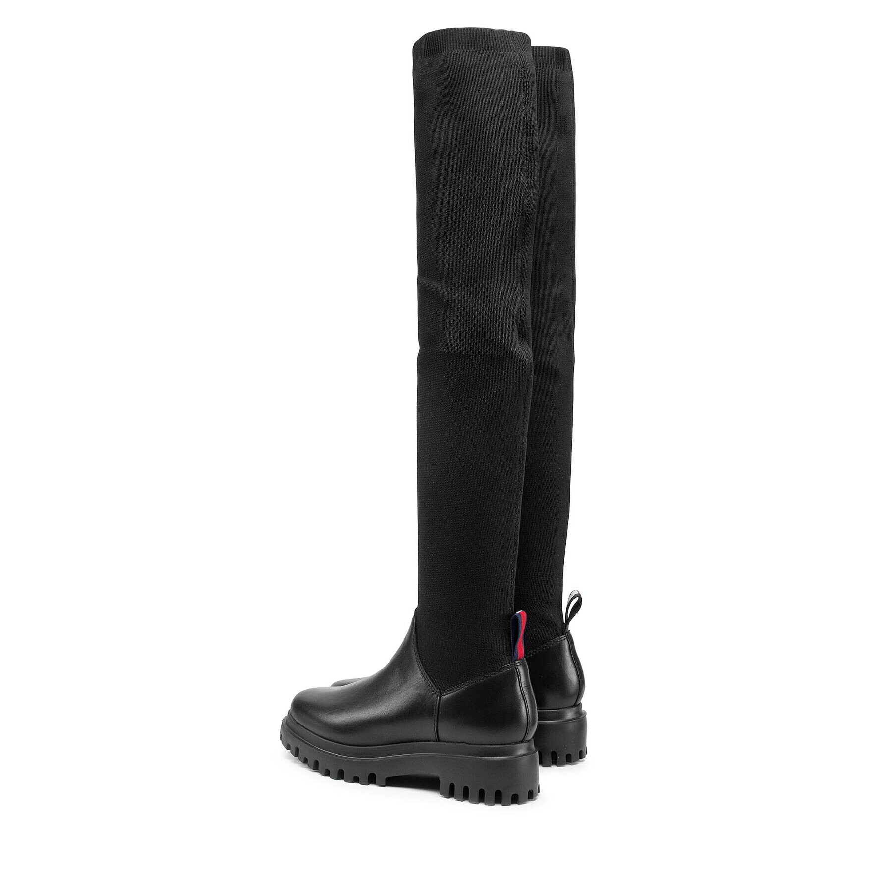 Tommy Jeans Чизми Over The Knee Substainable Boot EN0EN01637 Черен - Pepit.bg