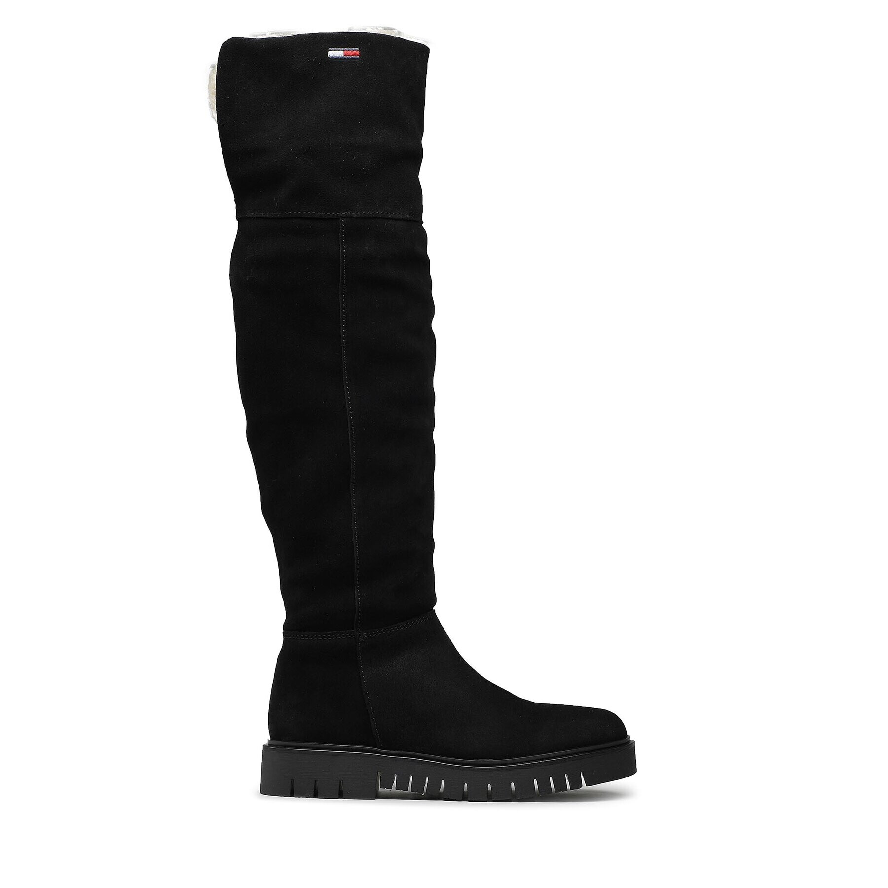 Tommy Jeans Чизми Warmlined Long Boot EN0EN01994 Черен - Pepit.bg