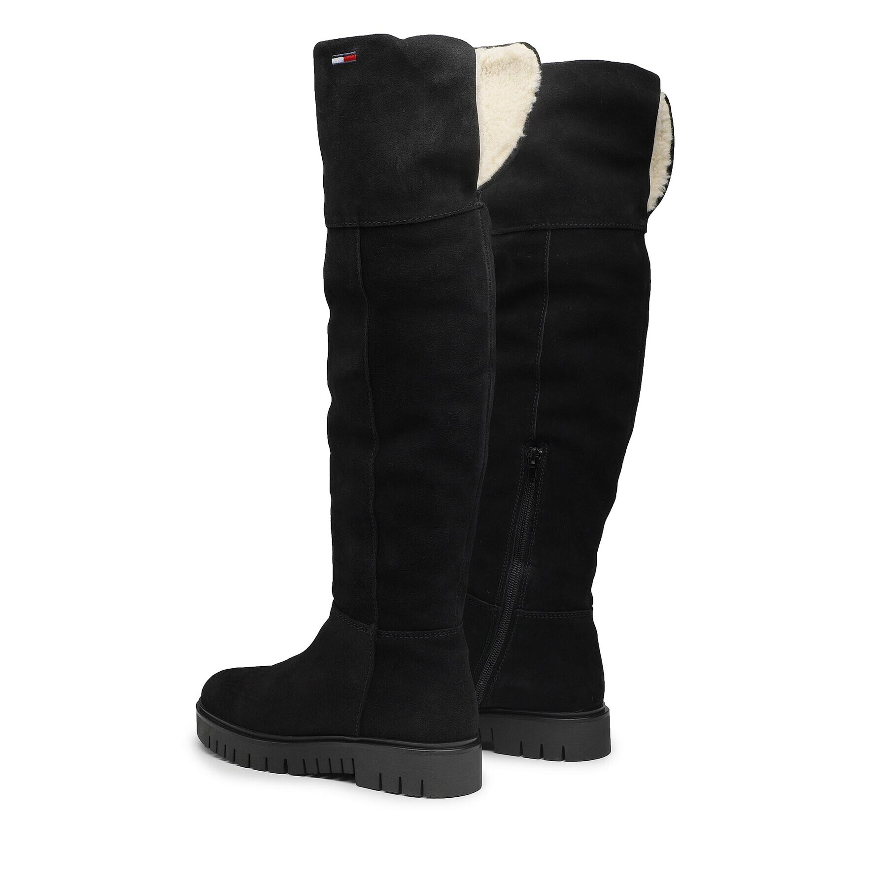 Tommy Jeans Чизми Warmlined Long Boot EN0EN01994 Черен - Pepit.bg