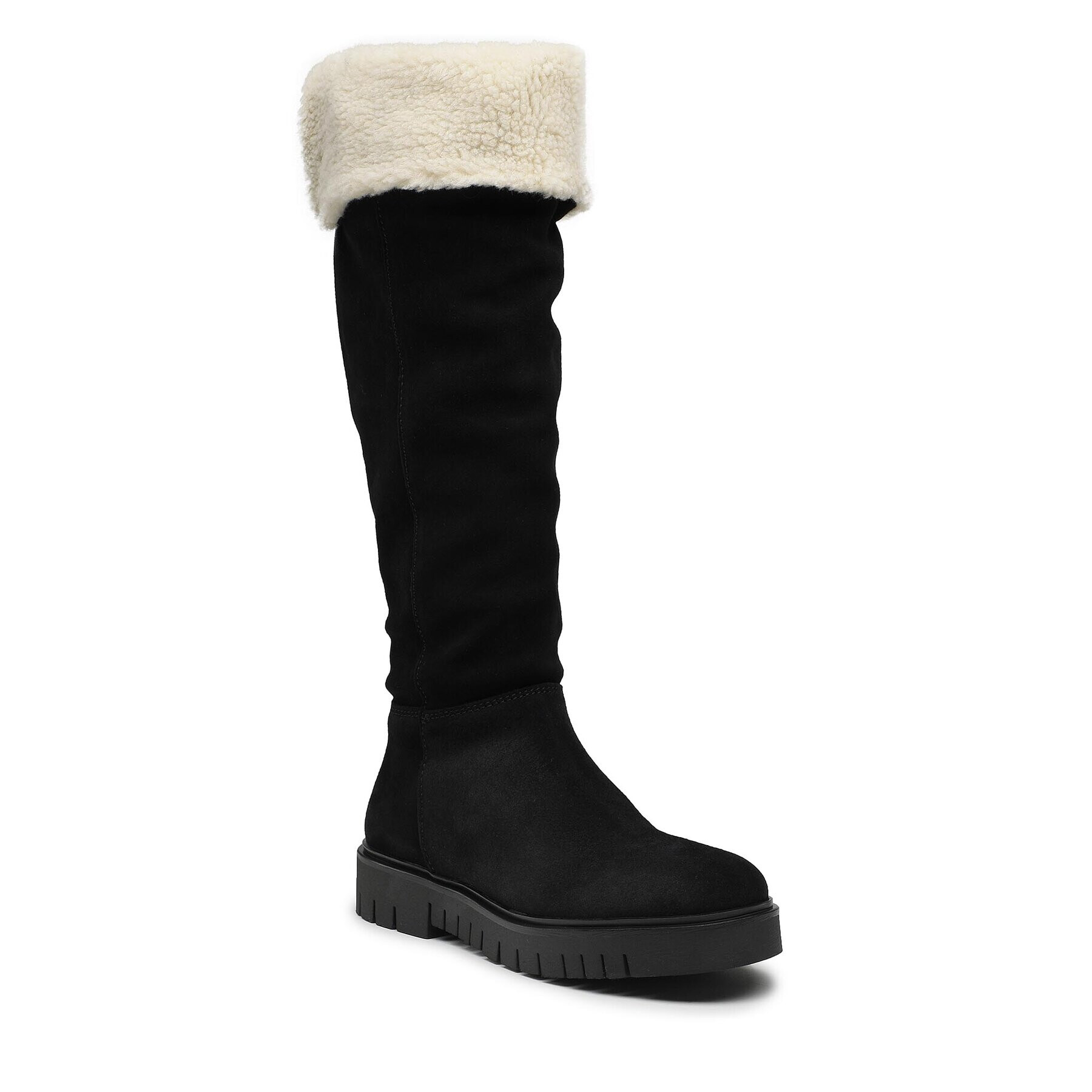 Tommy Jeans Чизми Warmlined Long Boot EN0EN01994 Черен - Pepit.bg