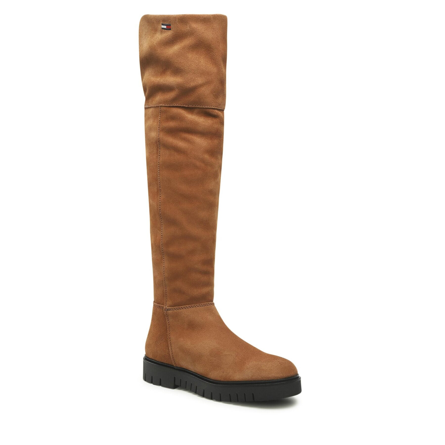 Tommy Jeans Чизми Warmlined Long Boot EN0EN01994 Кафяв - Pepit.bg