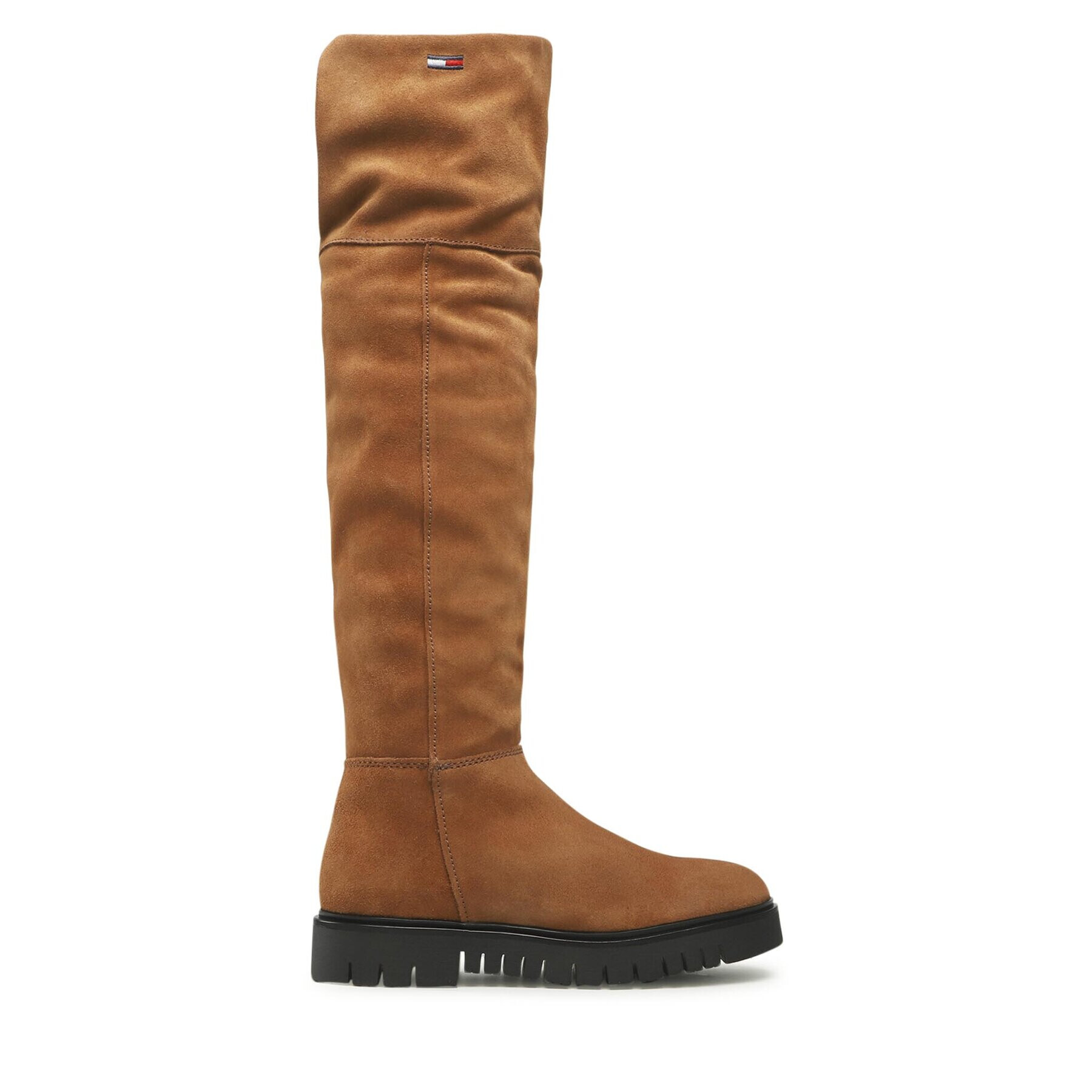Tommy Jeans Чизми Warmlined Long Boot EN0EN01994 Кафяв - Pepit.bg