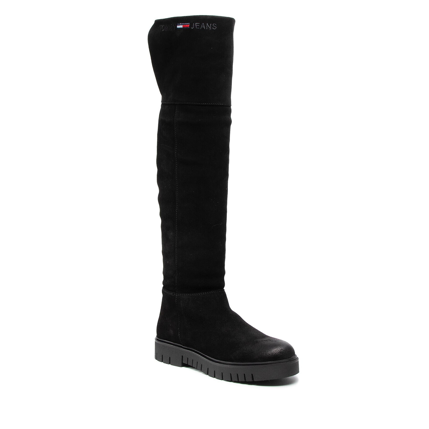 Tommy Jeans Чизми Warmlined Longboot EN0EN01573 Черен - Pepit.bg