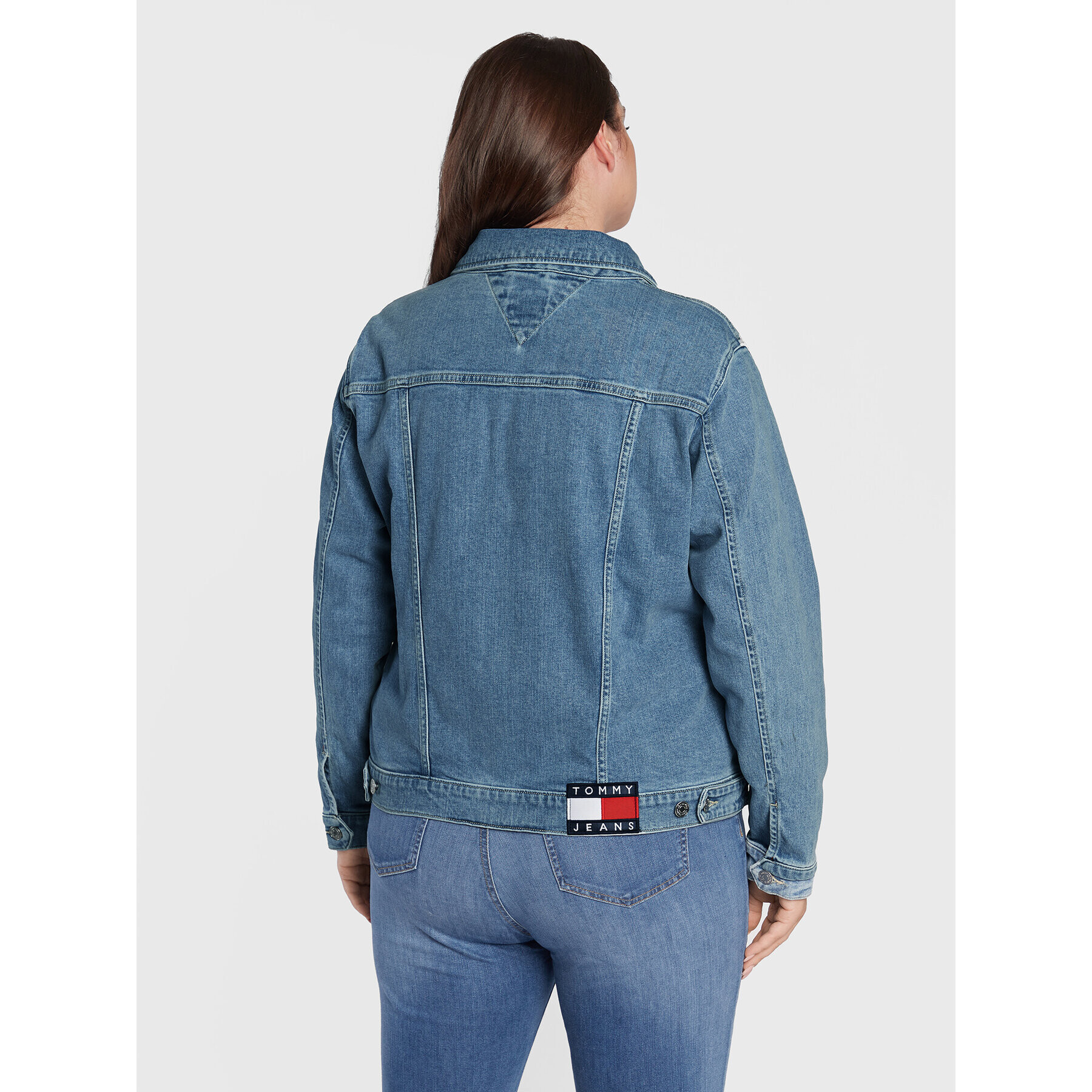 Tommy Jeans Curve Дънково яке Trucker DW0DW12419 Син Regular Fit - Pepit.bg
