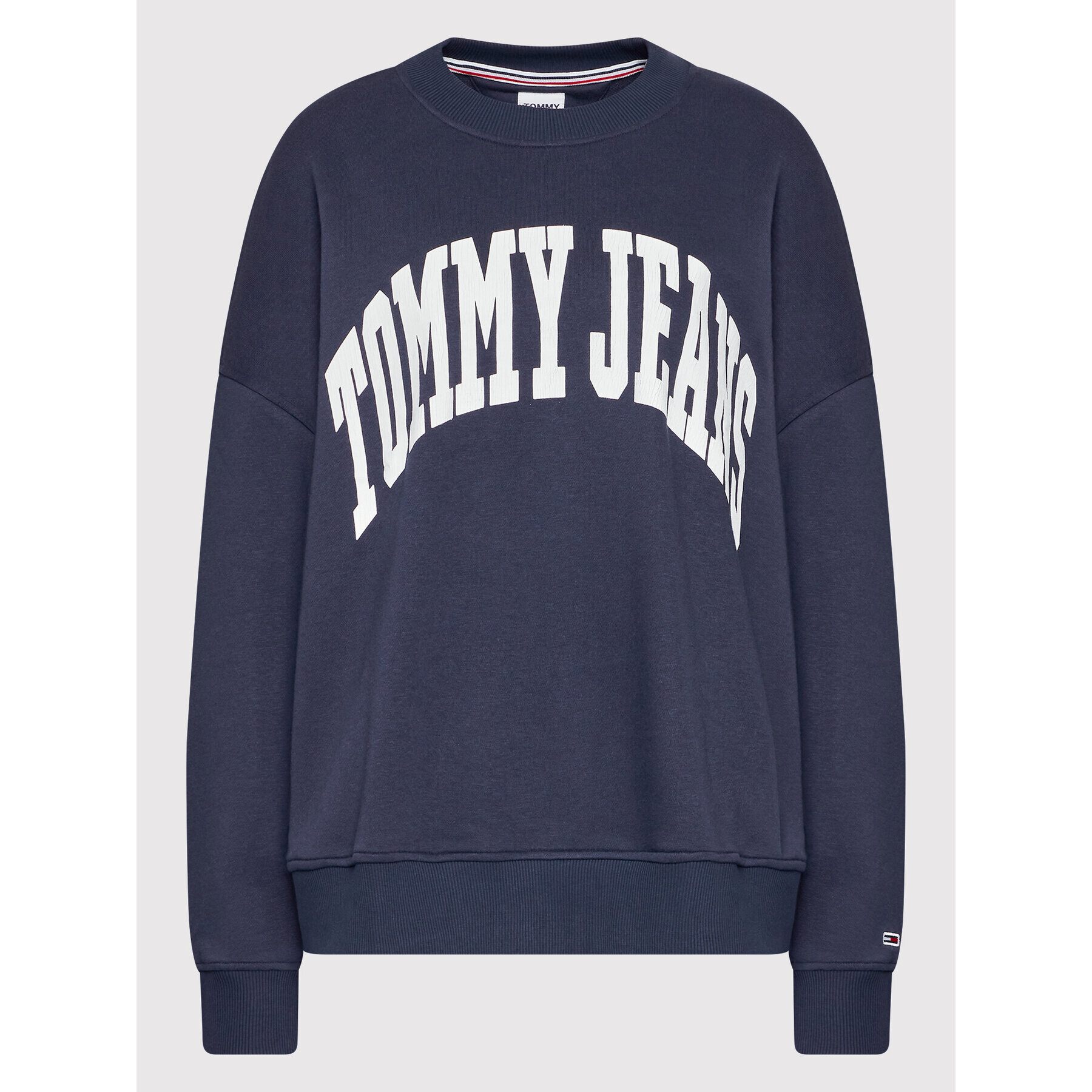 Tommy Jeans Curve Суитшърт Cry DW0DW12990 Тъмносин Relaxed Fit - Pepit.bg