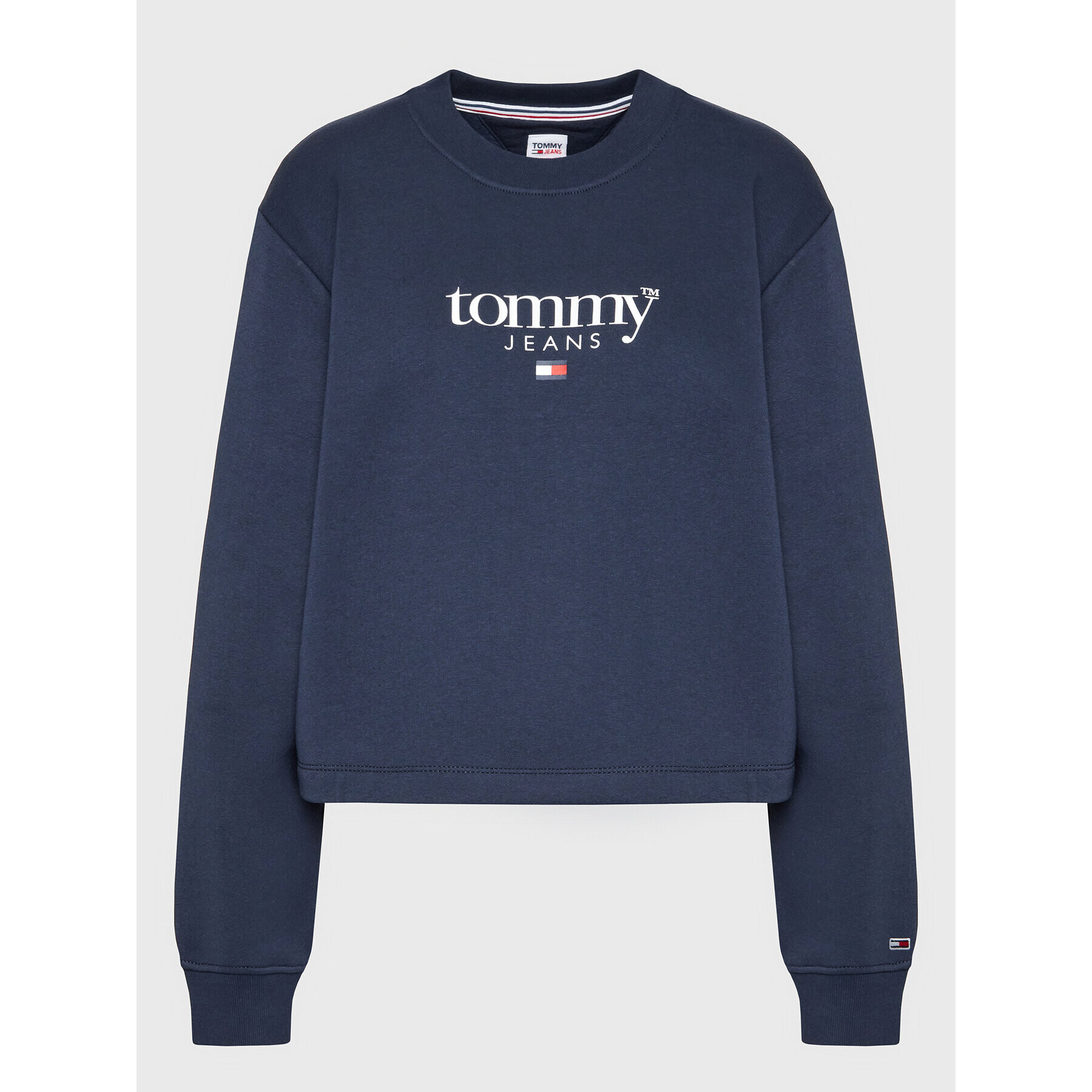 Tommy Jeans Curve Суитшърт Essential DW0DW14566 Тъмносин Relaxed Fit - Pepit.bg