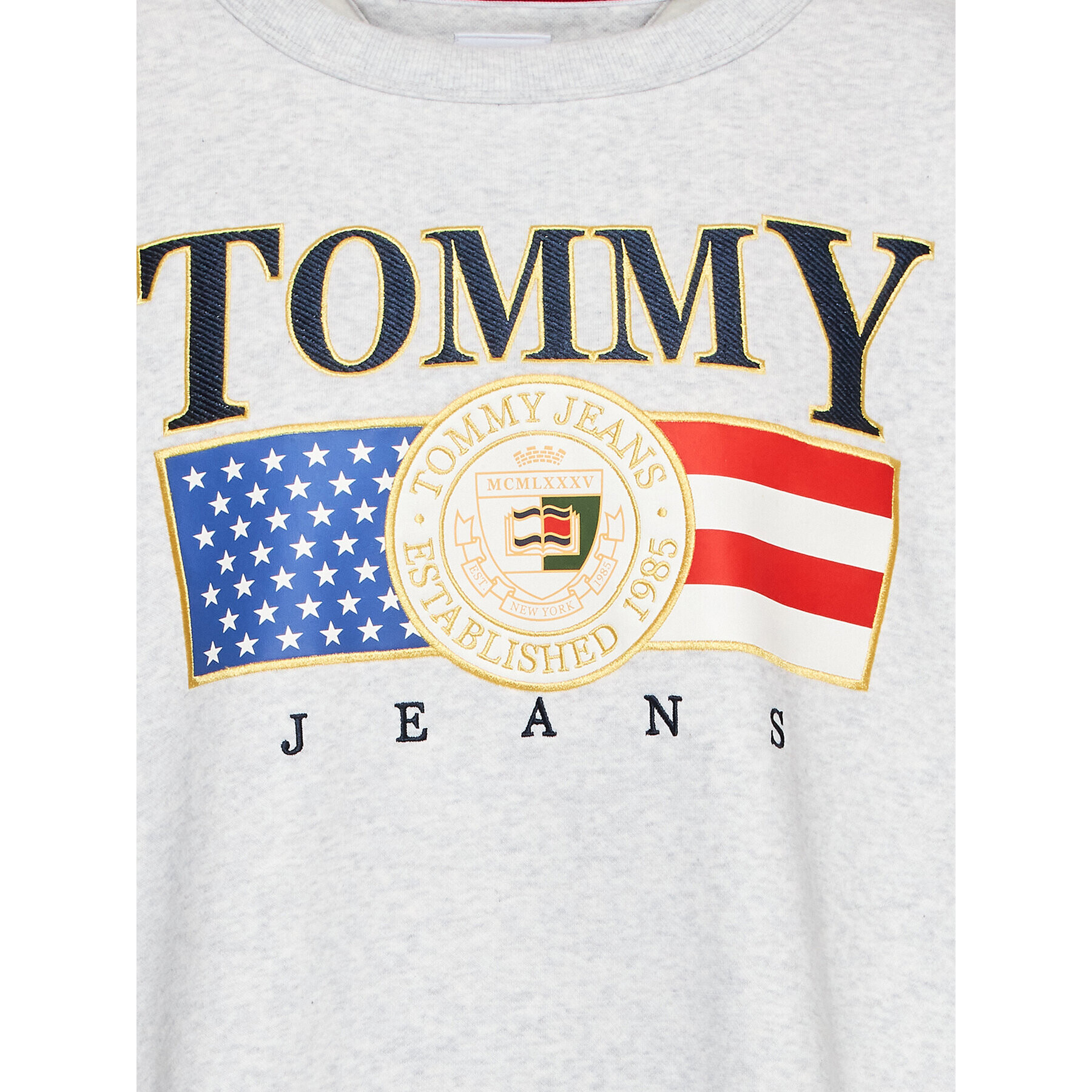 Tommy Jeans Curve Суитшърт Luxe DW0DW15097 Сив Relaxed Fit - Pepit.bg