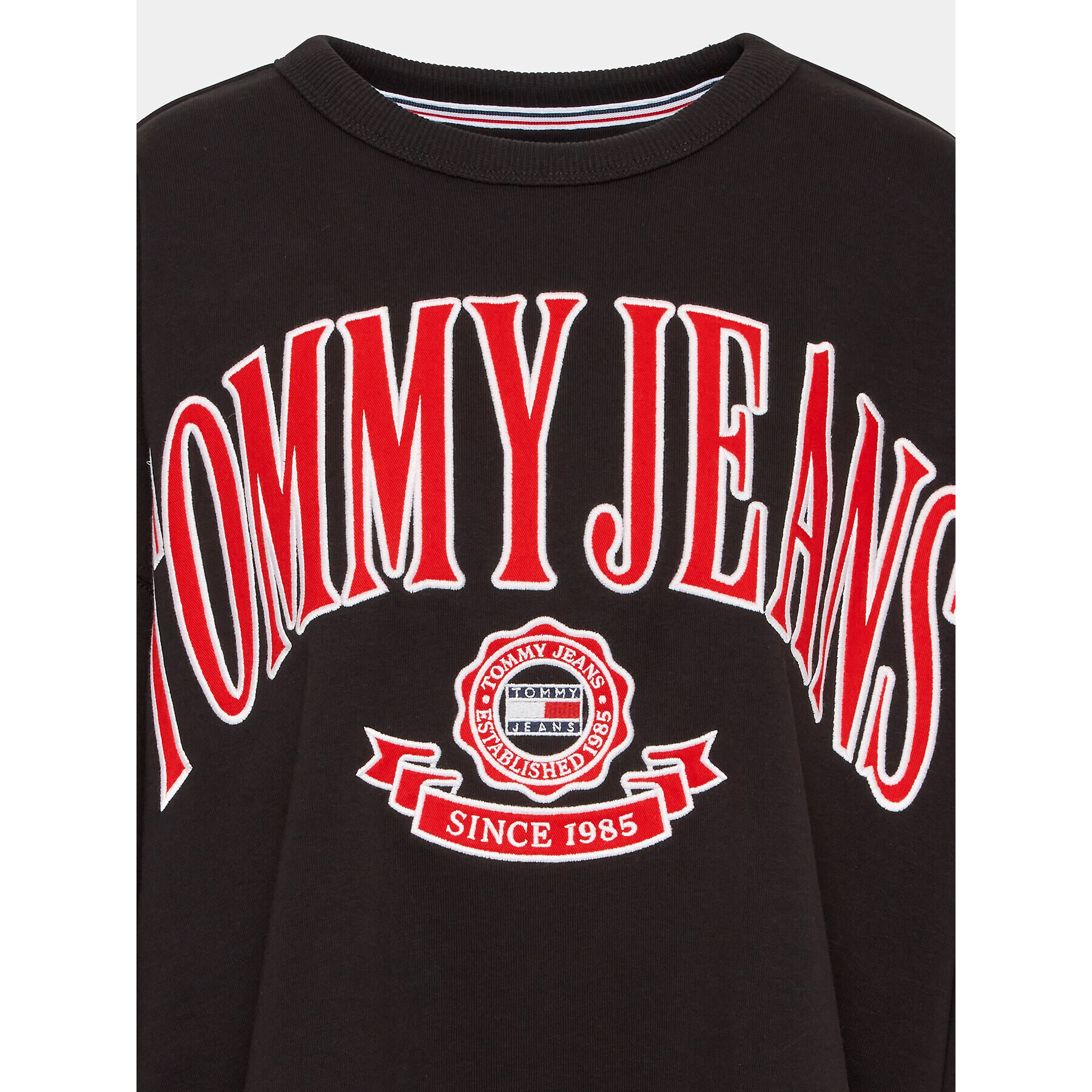 Tommy Jeans Curve Суитшърт Varsity DW0DW15701 Черен Oversize - Pepit.bg