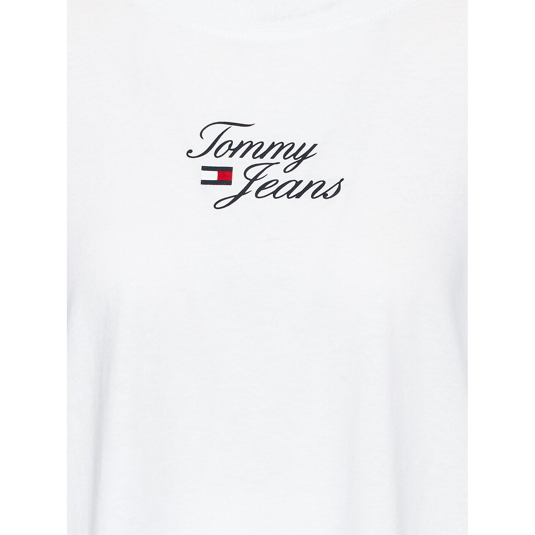 Tommy Jeans Curve Тишърт DW0DW15687 Бял Regular Fit - Pepit.bg