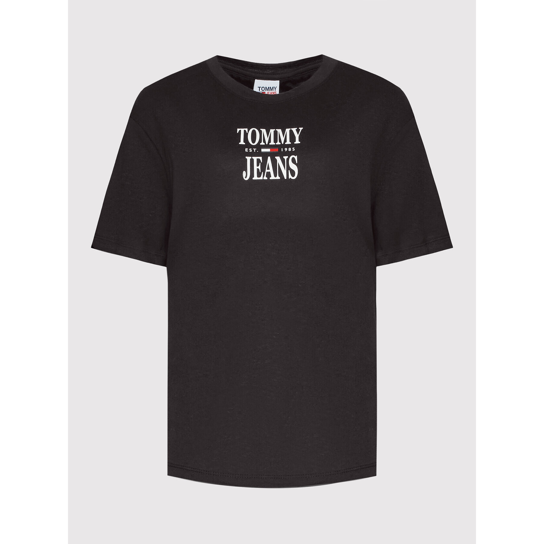 Tommy Jeans Curve Тишърт Essential DW0DW12996 Черен Regular Fit - Pepit.bg