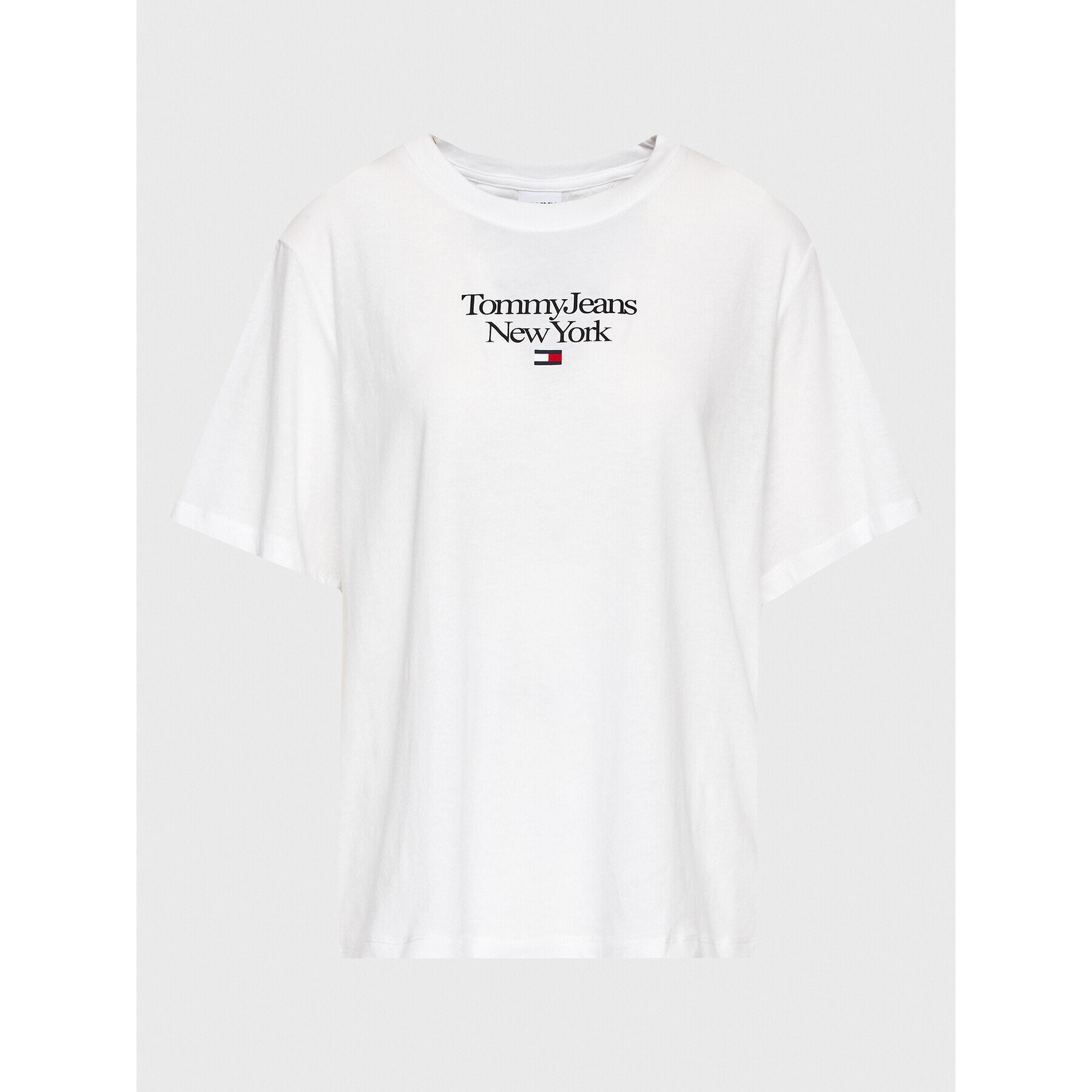 Tommy Jeans Curve Тишърт Essential DW0DW15117 Бял Regular Fit - Pepit.bg